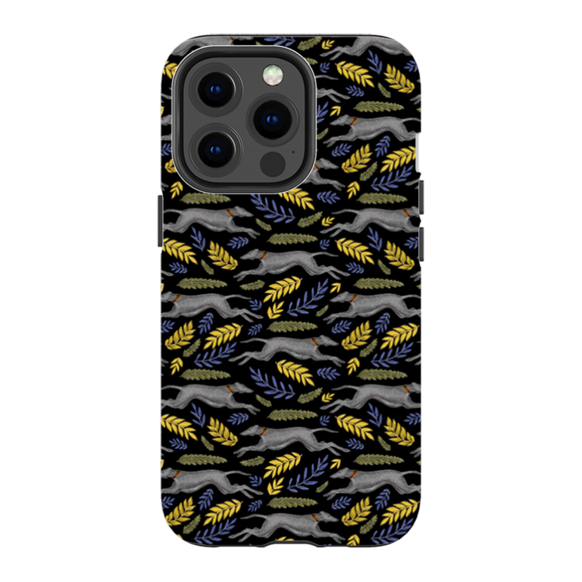 iPhone Tough Case - Greyhound Pattern By Catherine Rowe