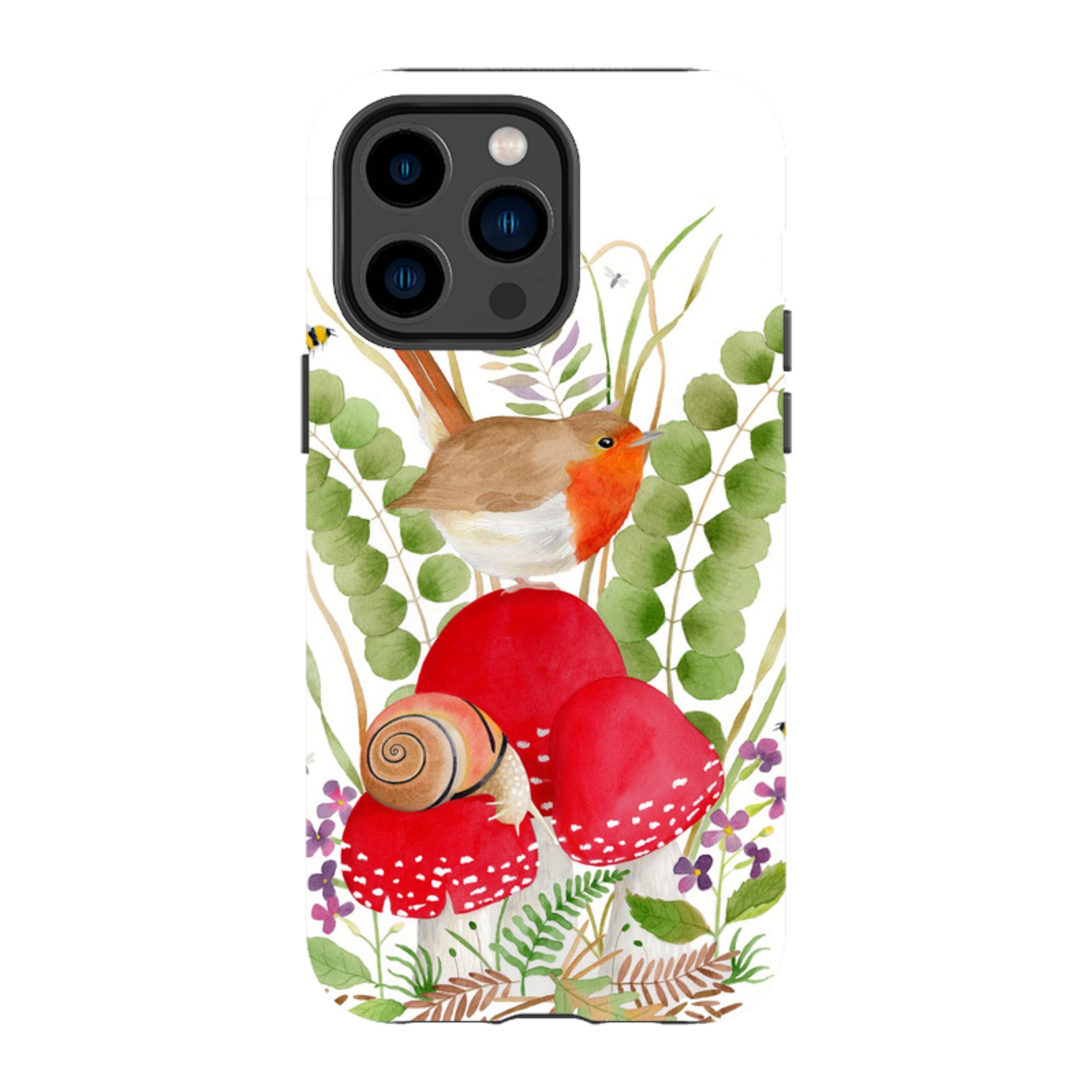iPhone Tough Case - Robin And Snail By Bex Parkin