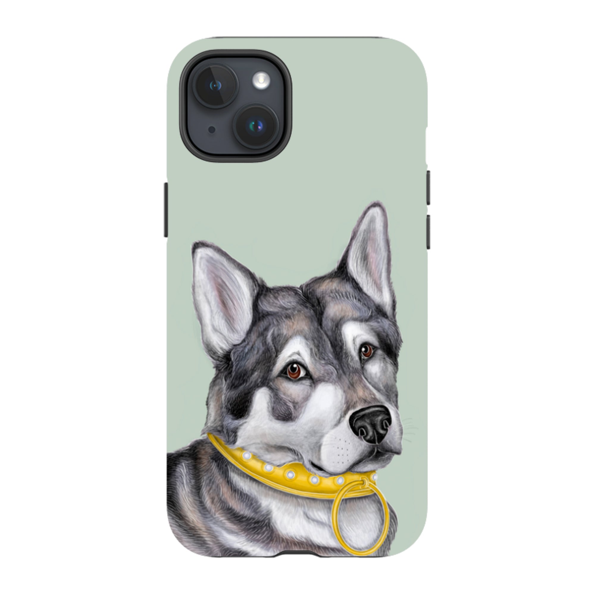 iPhone Tough Case - Huskey By Catherine Rowe