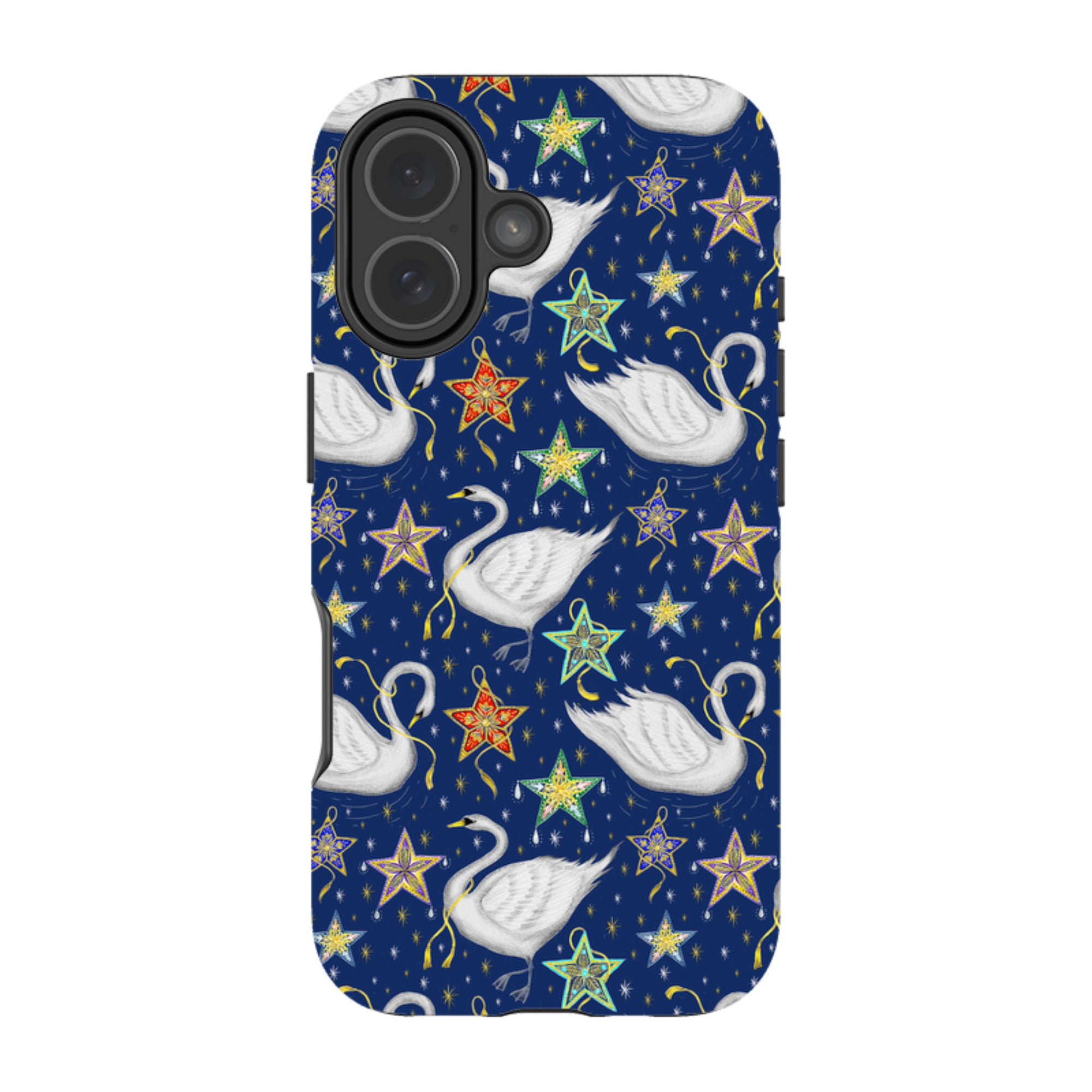 iPhone Tough Case - Swan Pattern By Catherine Rowe
