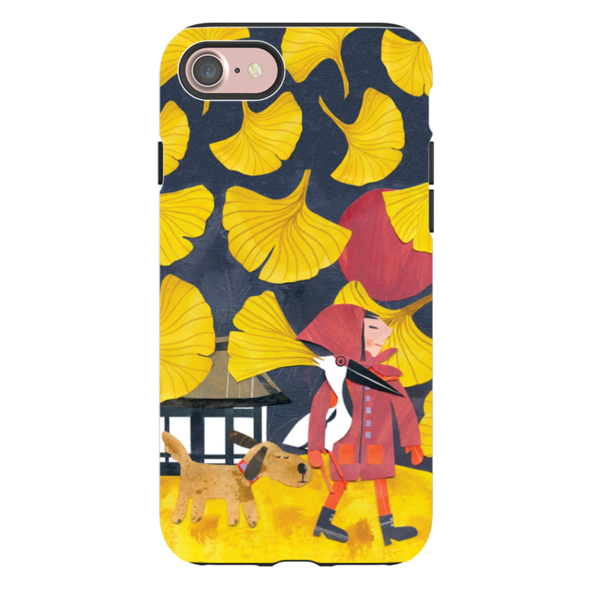 iPhone Tough Case - Ginko Leaves By Tracey English