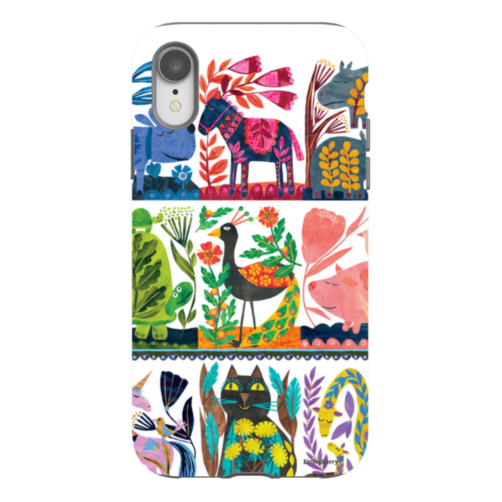 iPhone Tough Case - Folk Colour By Tracey English