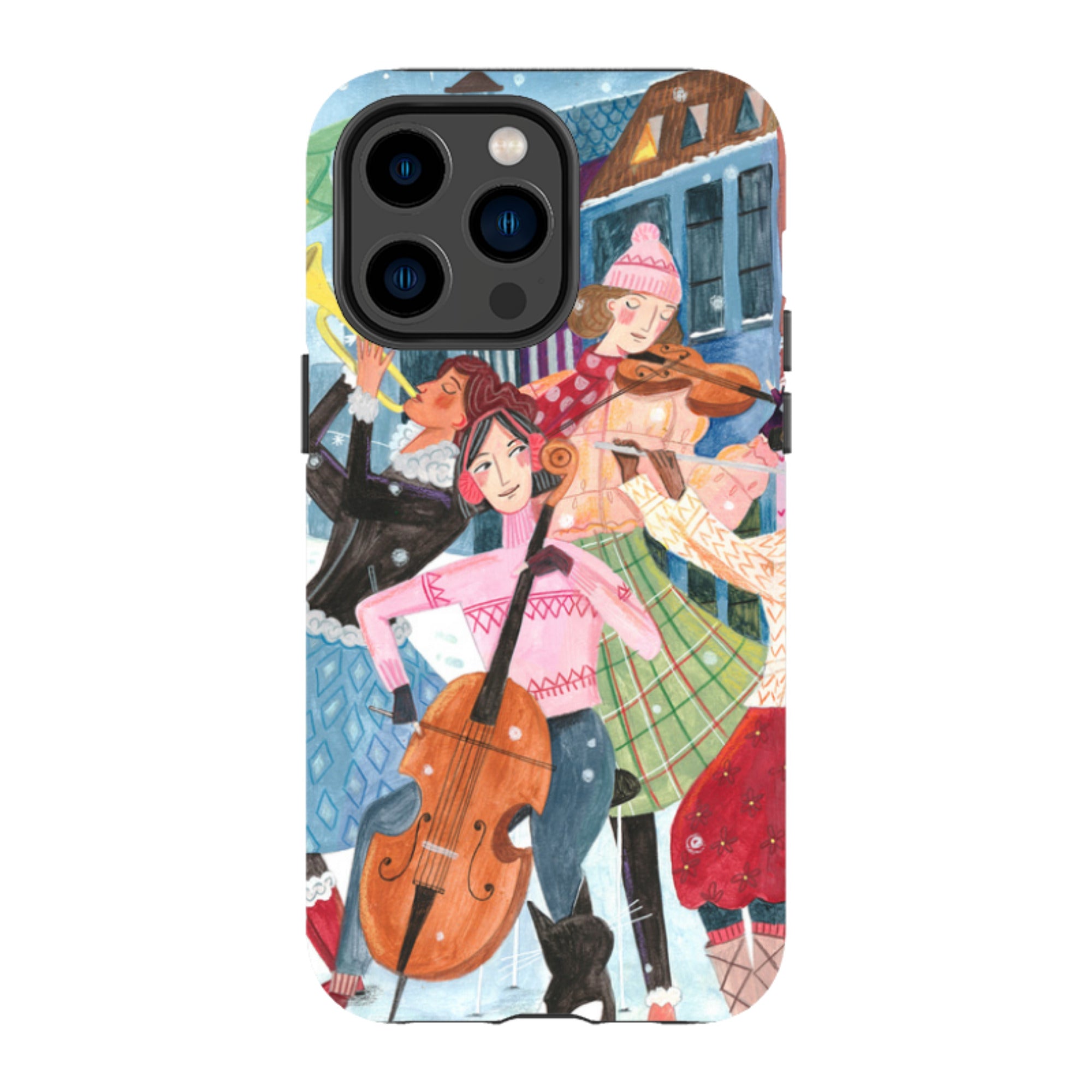 iPhone Tough Case - Musical Winter By Caroline Bonne Muller