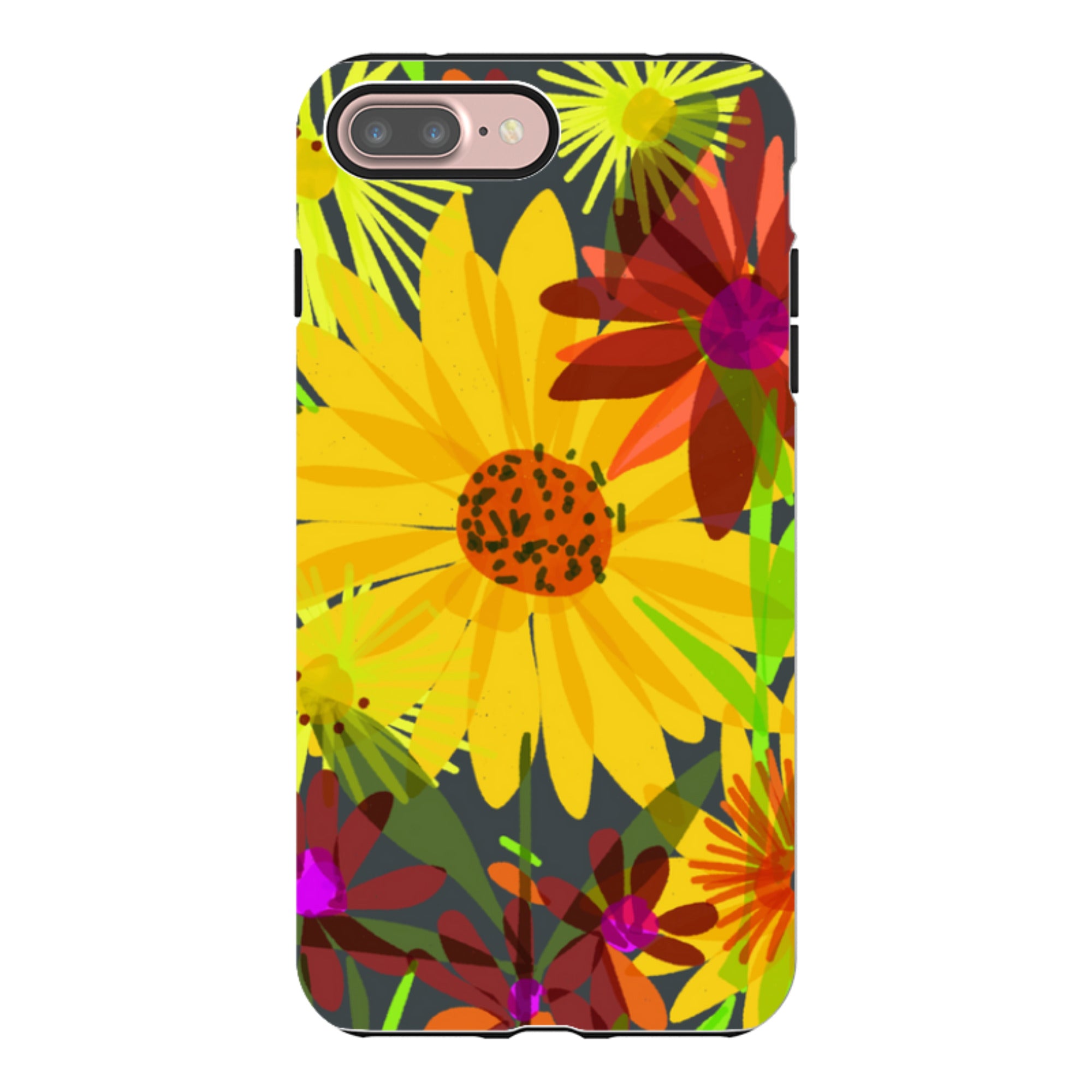 iPhone Tough Case - Sunflowers By Sarah Campbell