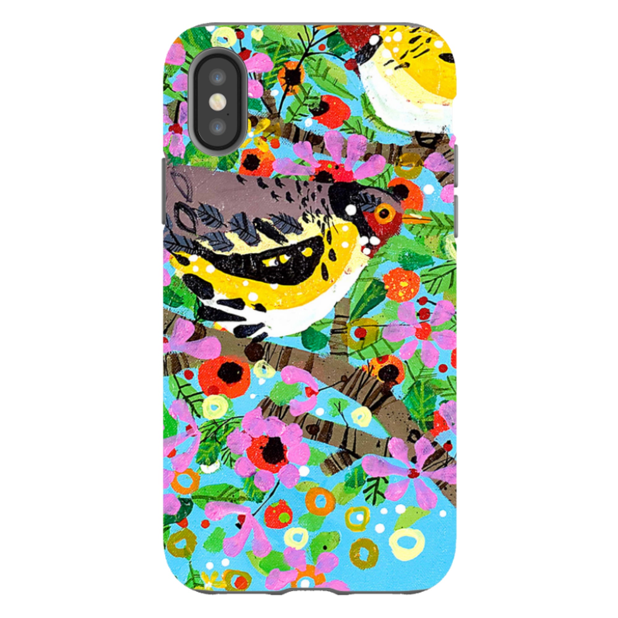 iPhone Tough Case - Finches By Claire West
