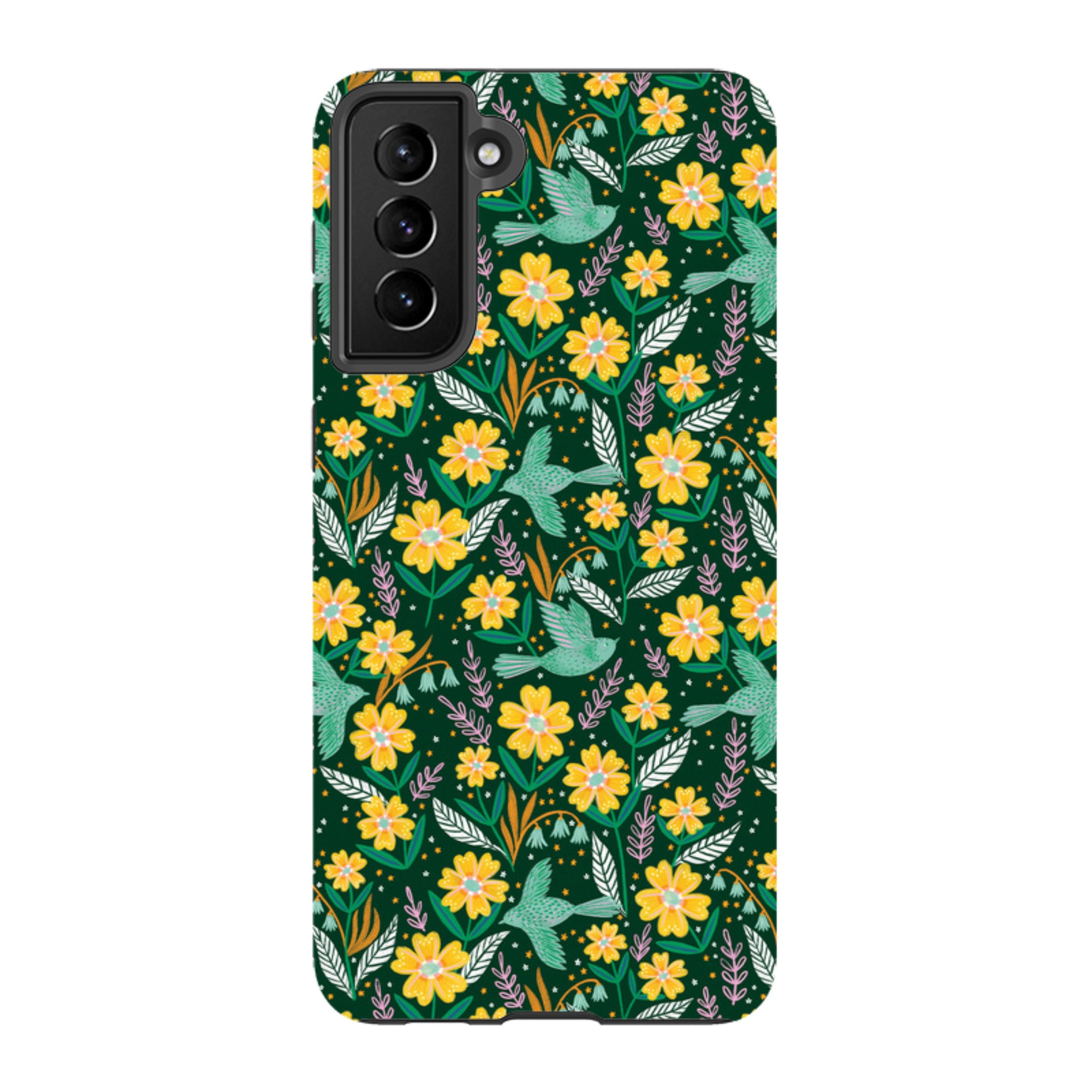 Samsung Tough Case - Sweet Birds Green By Lee Foster Wilson