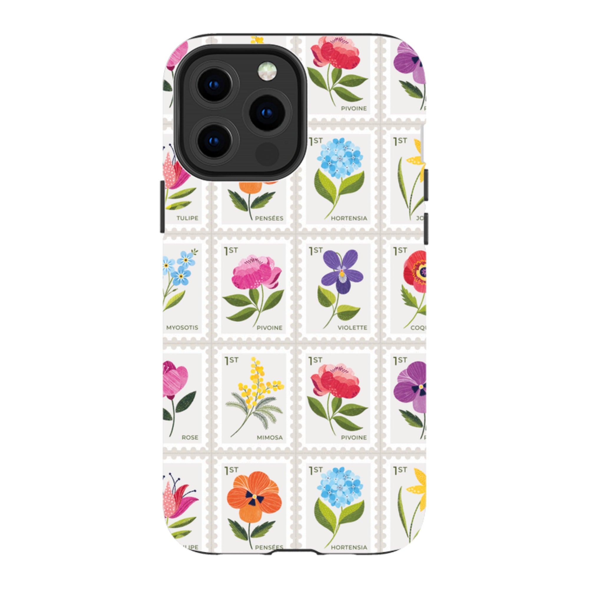 iPhone Tough Case - Floral Postage Stamps By Ali Brookes