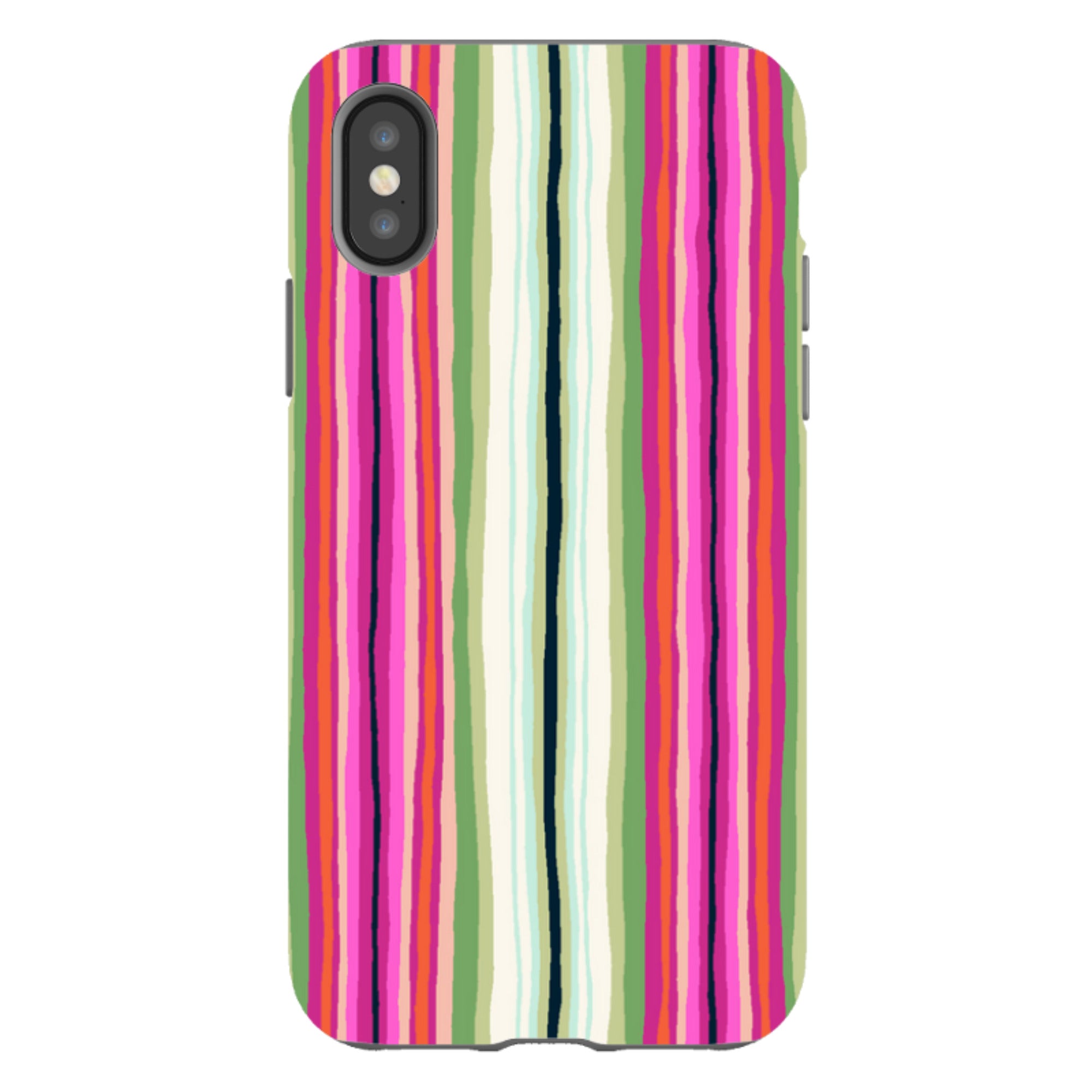 iPhone Tough Case - Atelier Stripe Windflower By Sarah Campbell
