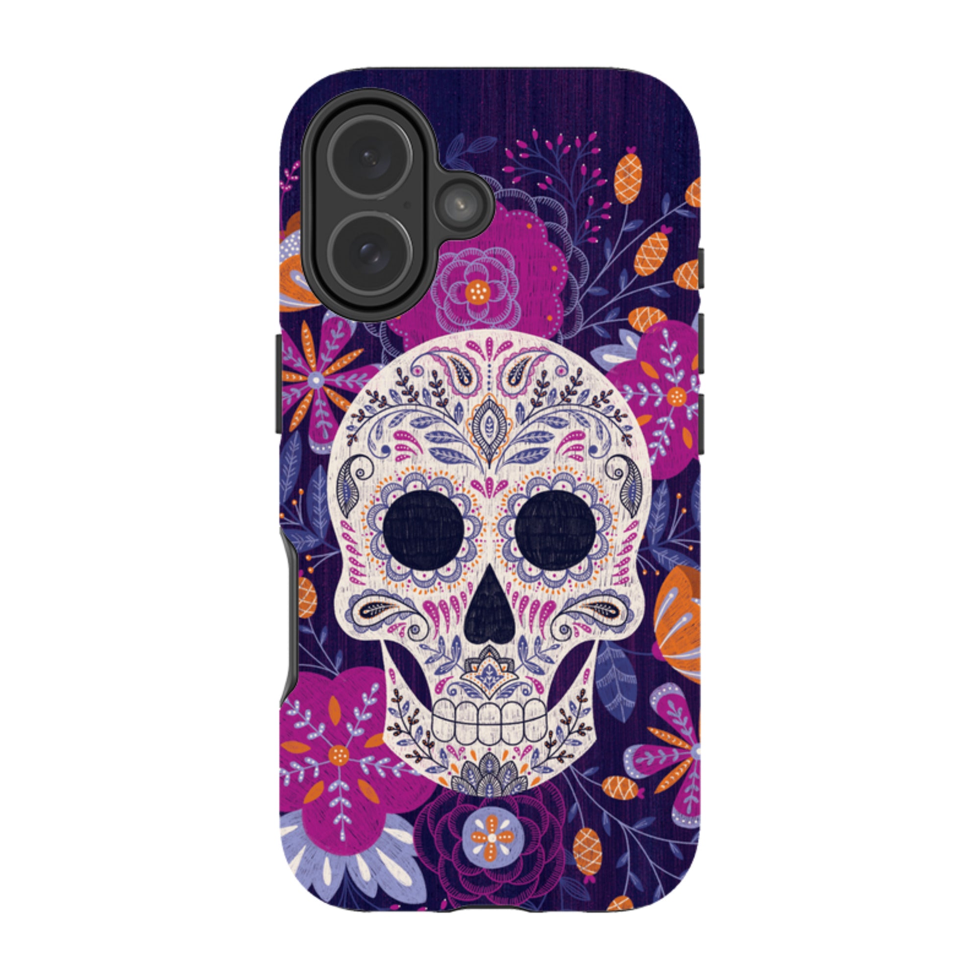 iPhone Tough Case - Sugar Skull By Jenny Zemanek
