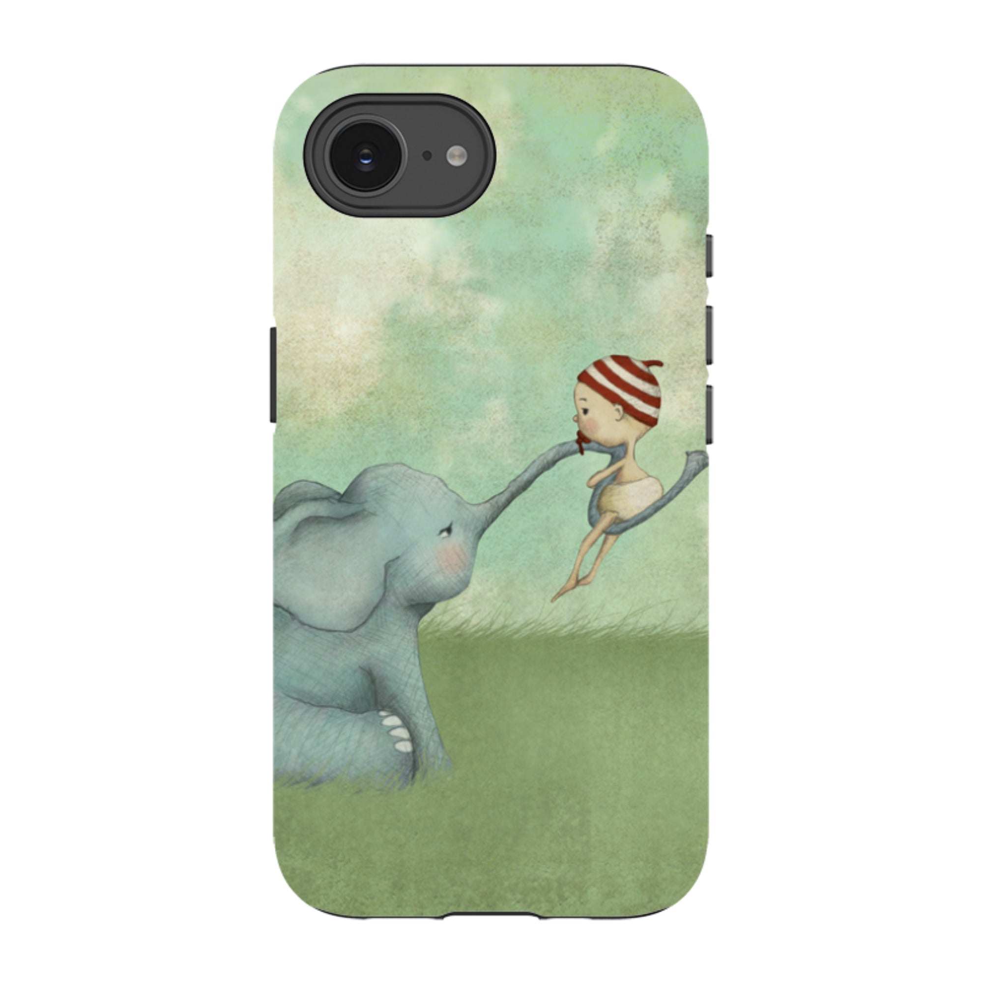 iPhone Tough Case - Elephant Baby By Maja Lindberg