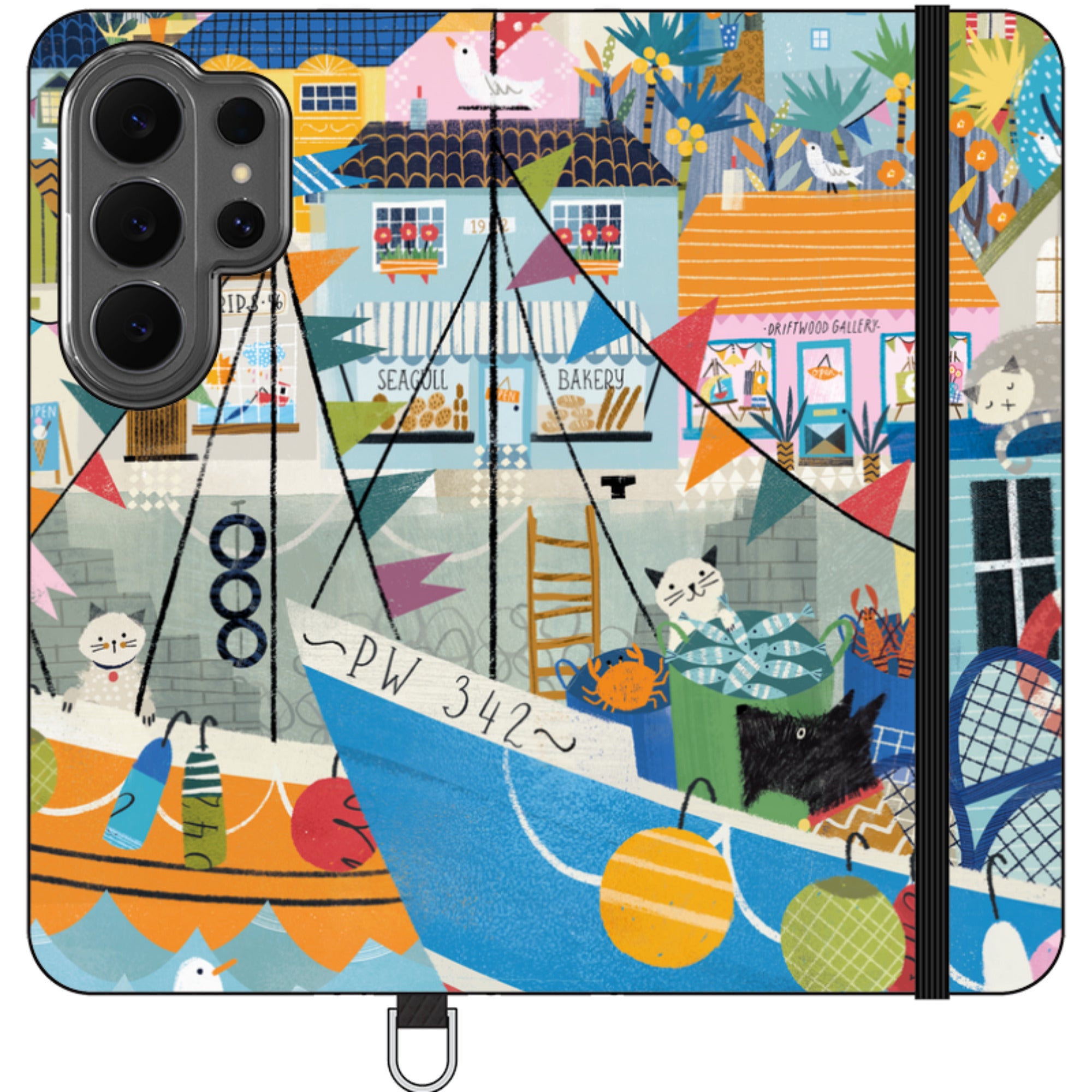 Night Harbour Wallet Case By Ali Brookes