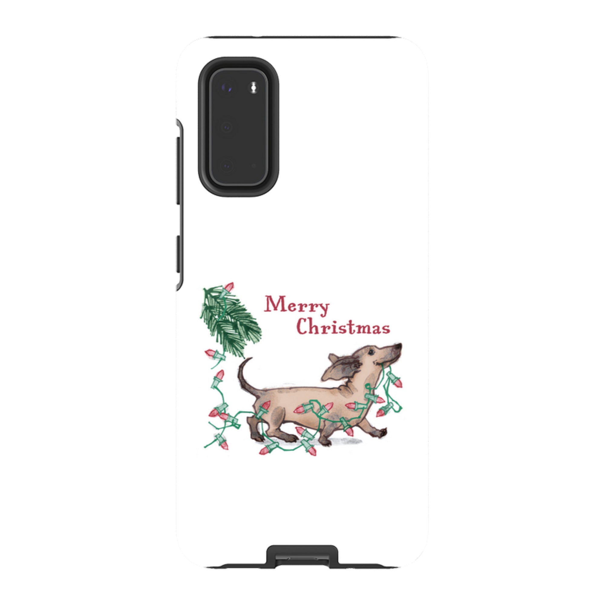 Samsung Tough Case - Christmas Dachshund By Liane Payne