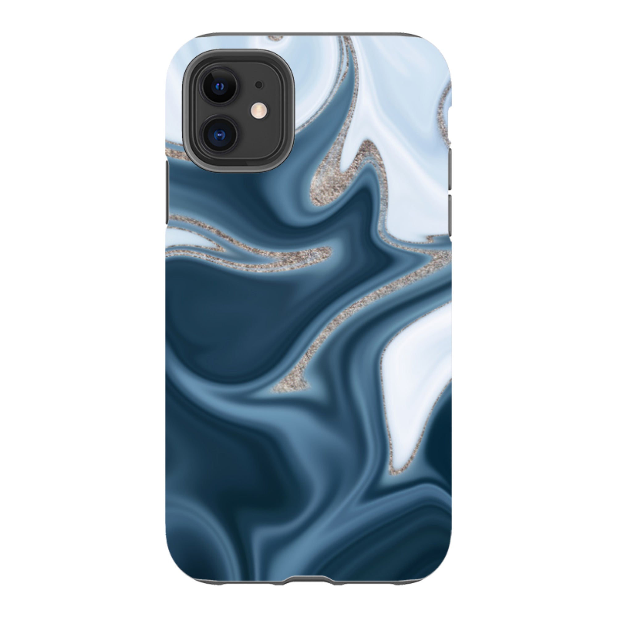 iPhone Tough Case - Blue Ice (case does not glitter)