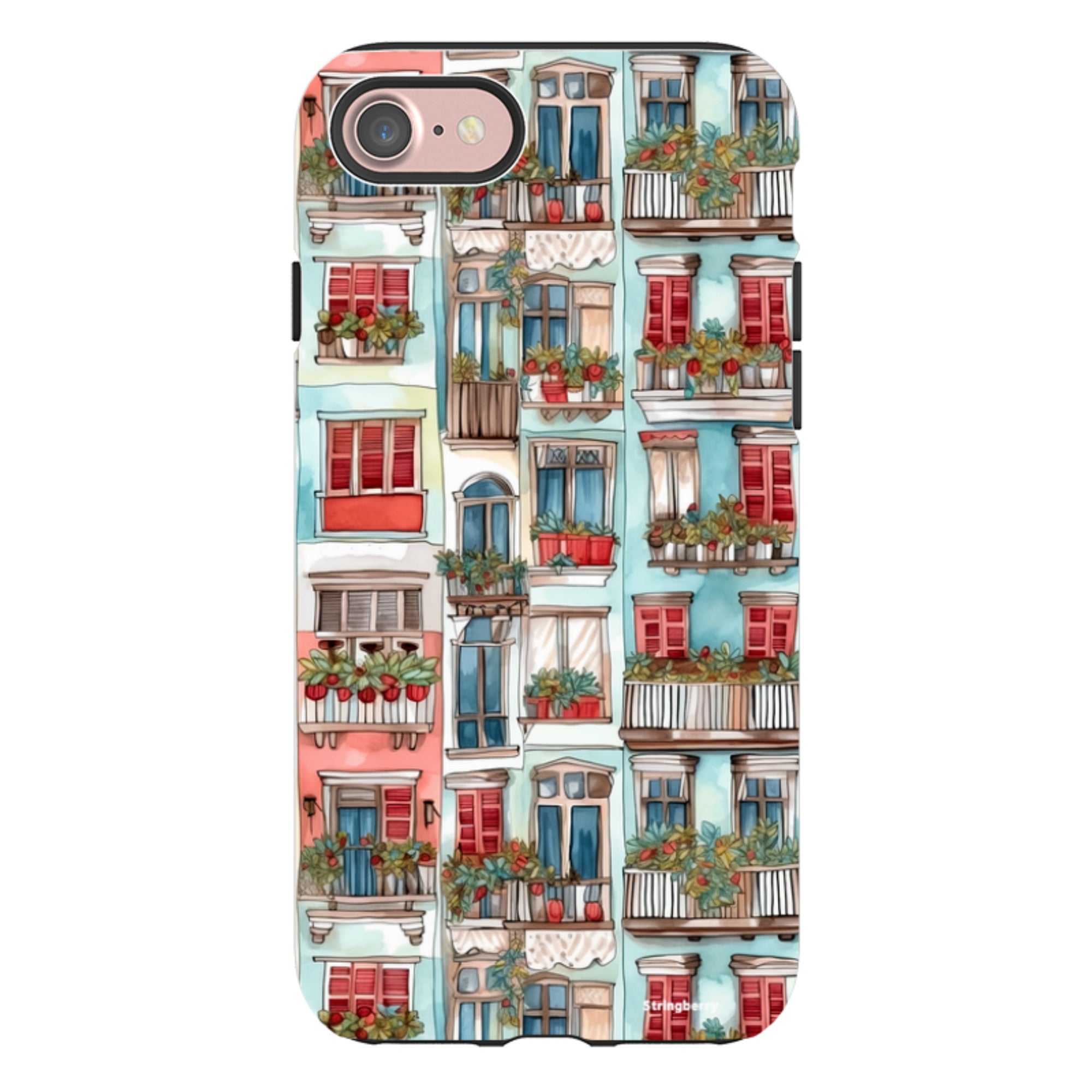 iPhone Tough Case - Floral Balcony