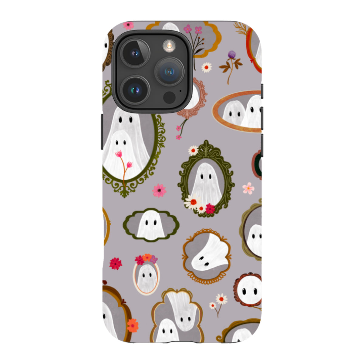 iPhone Tough Case - Framed Ghosts - Mauve By Katherine Quinn