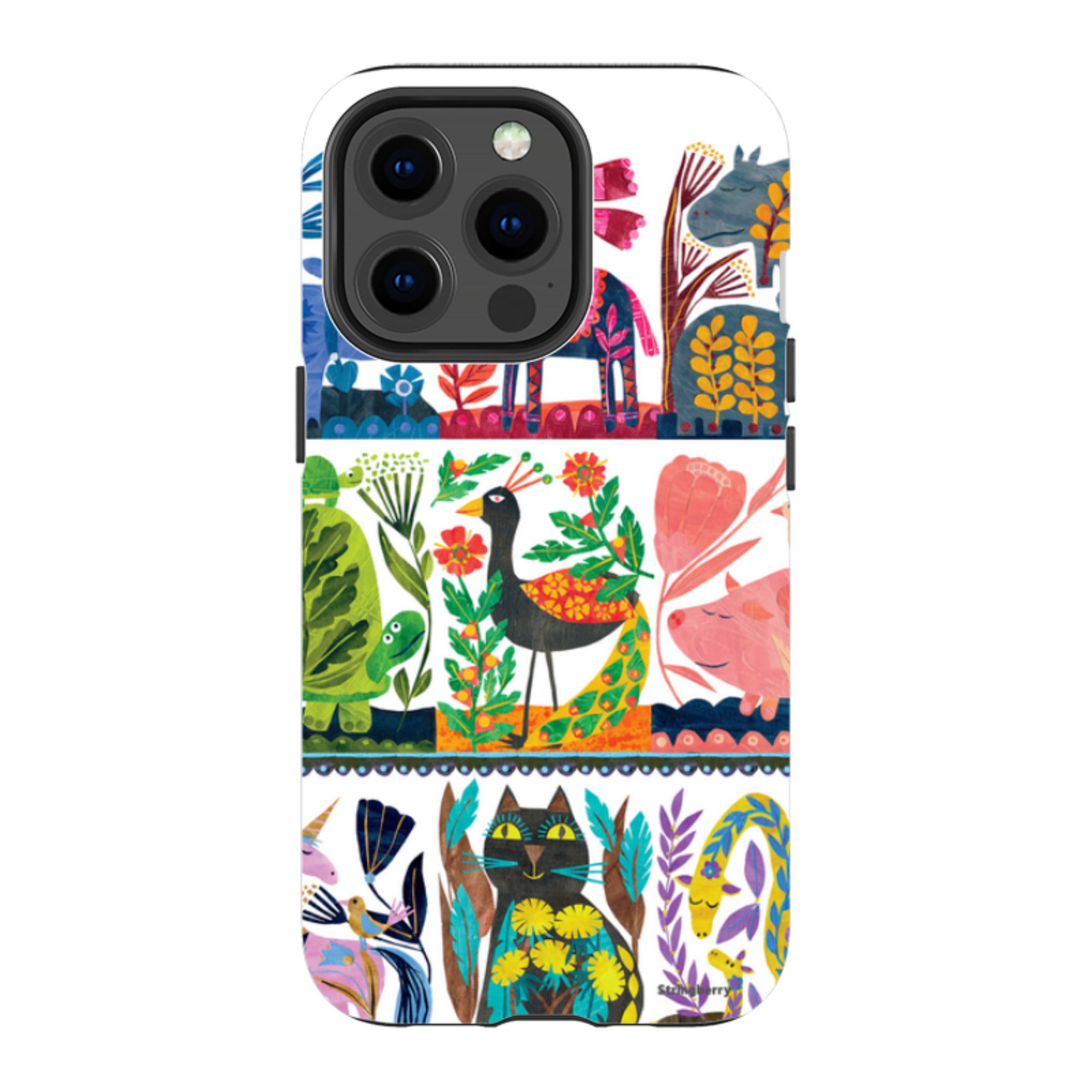 iPhone Tough Case - Folk Colour By Tracey English