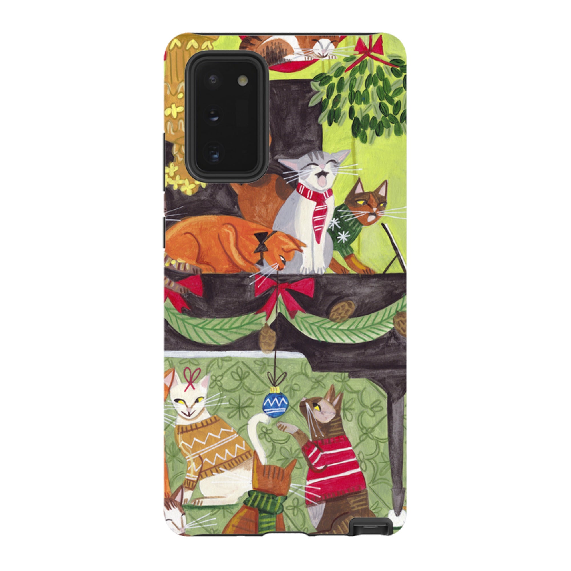 Samsung Tough Case - Christmas cats II By Caroline Bonne Muller