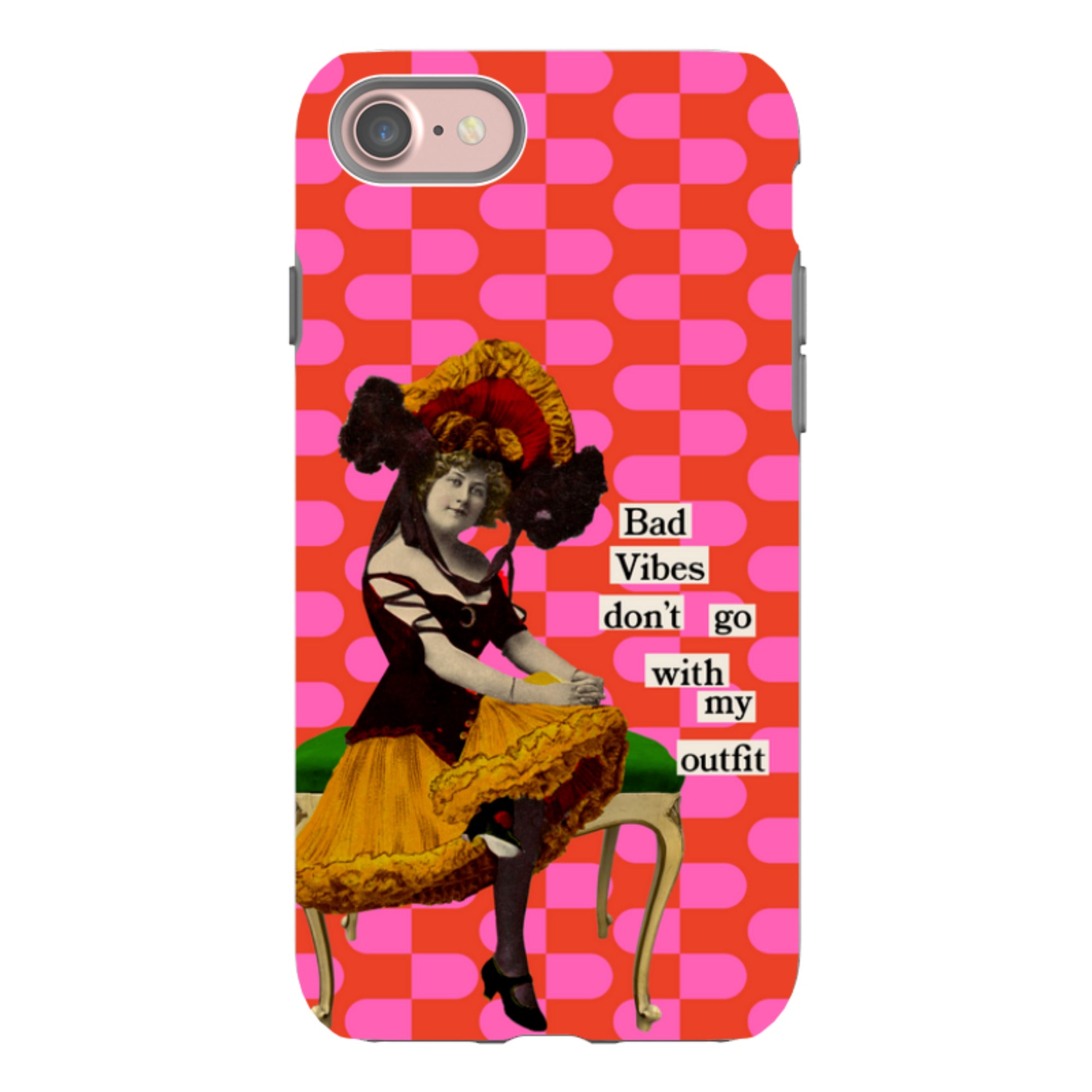 iPhone Tough Case - Bad Vibes By Clare Jordan