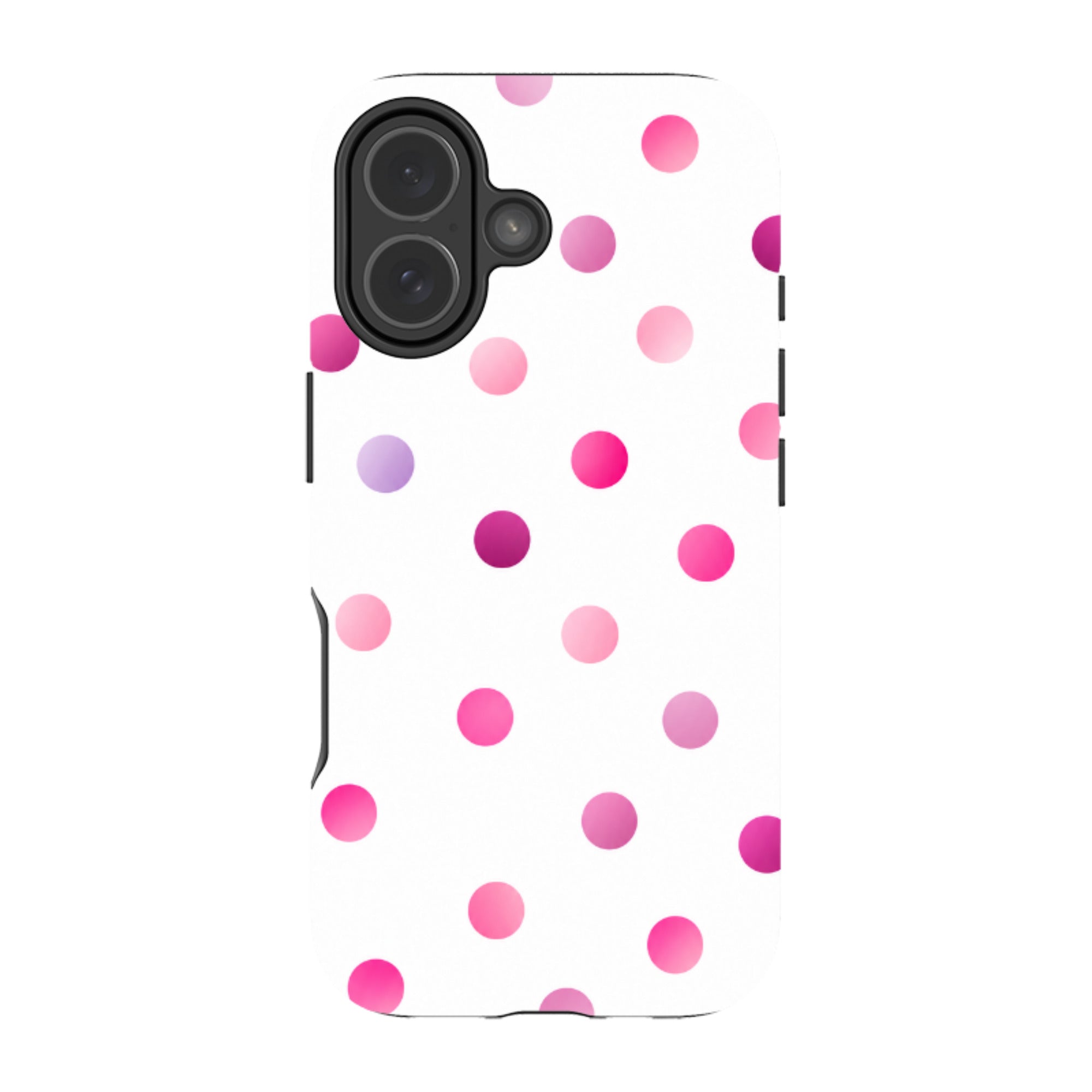 iPhone MagSafe Tough Case - Pink Polka Dot