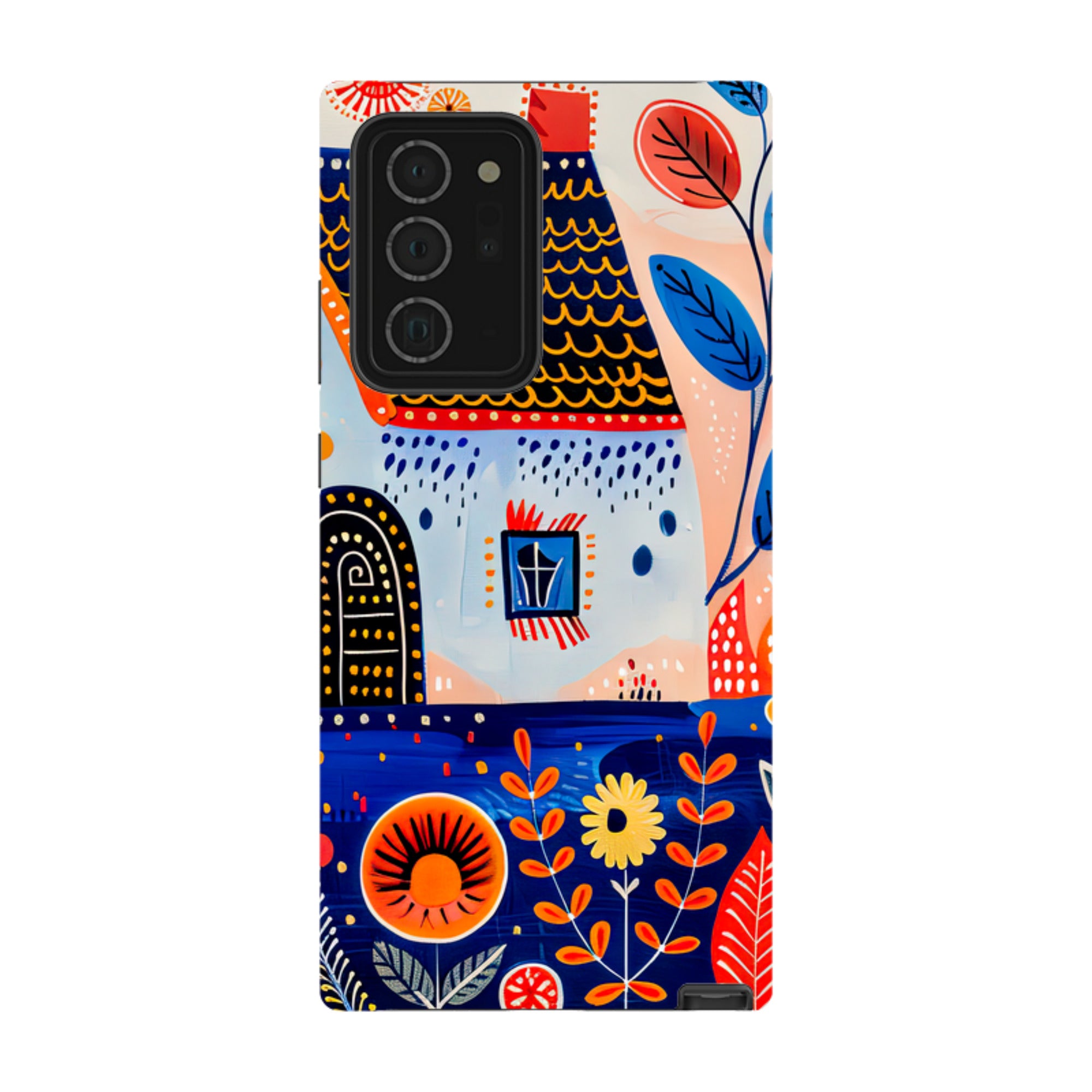 Samsung Tough Case - Folk Art House VIII