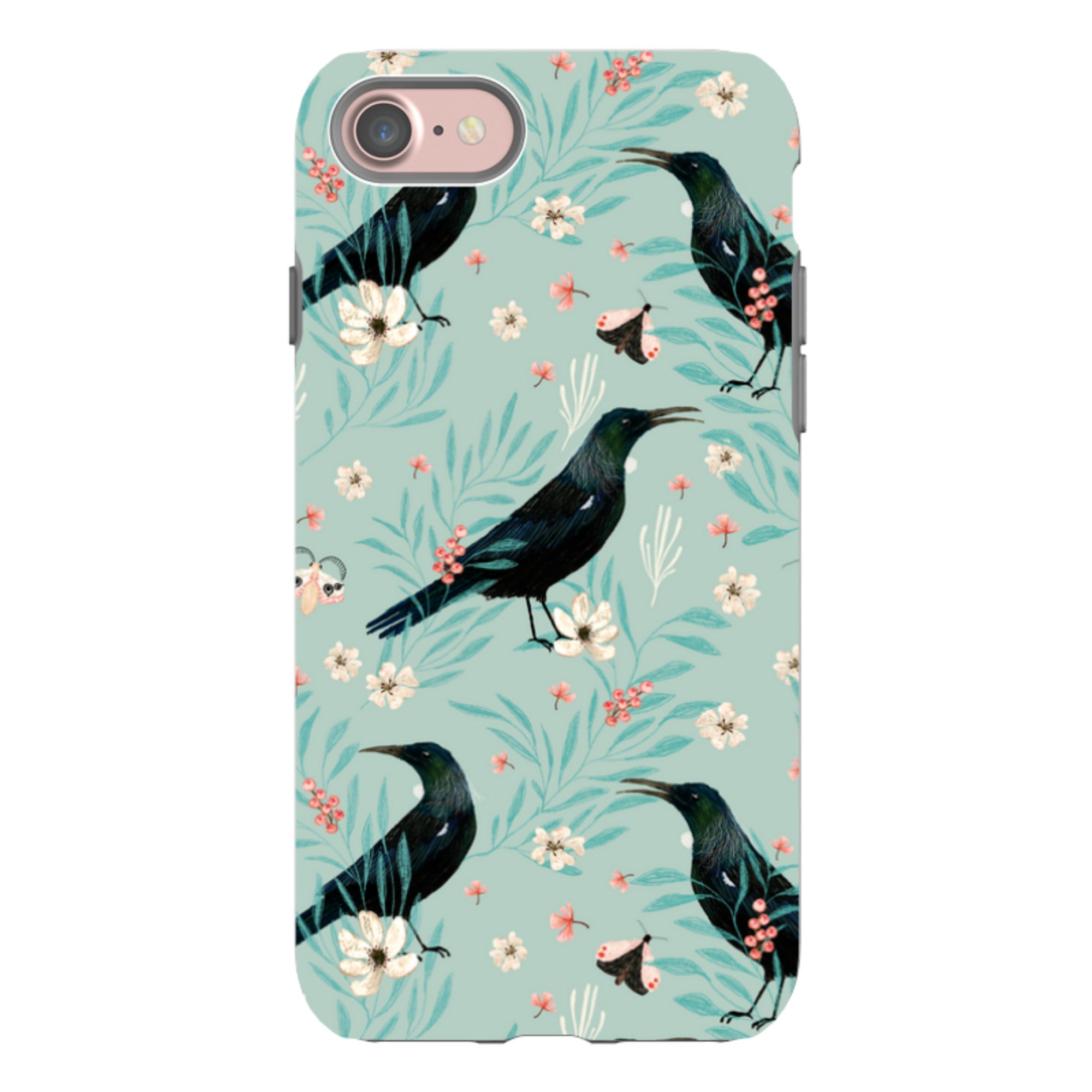 iPhone Tough Case - Tui Light Blue By Katherine Quinn