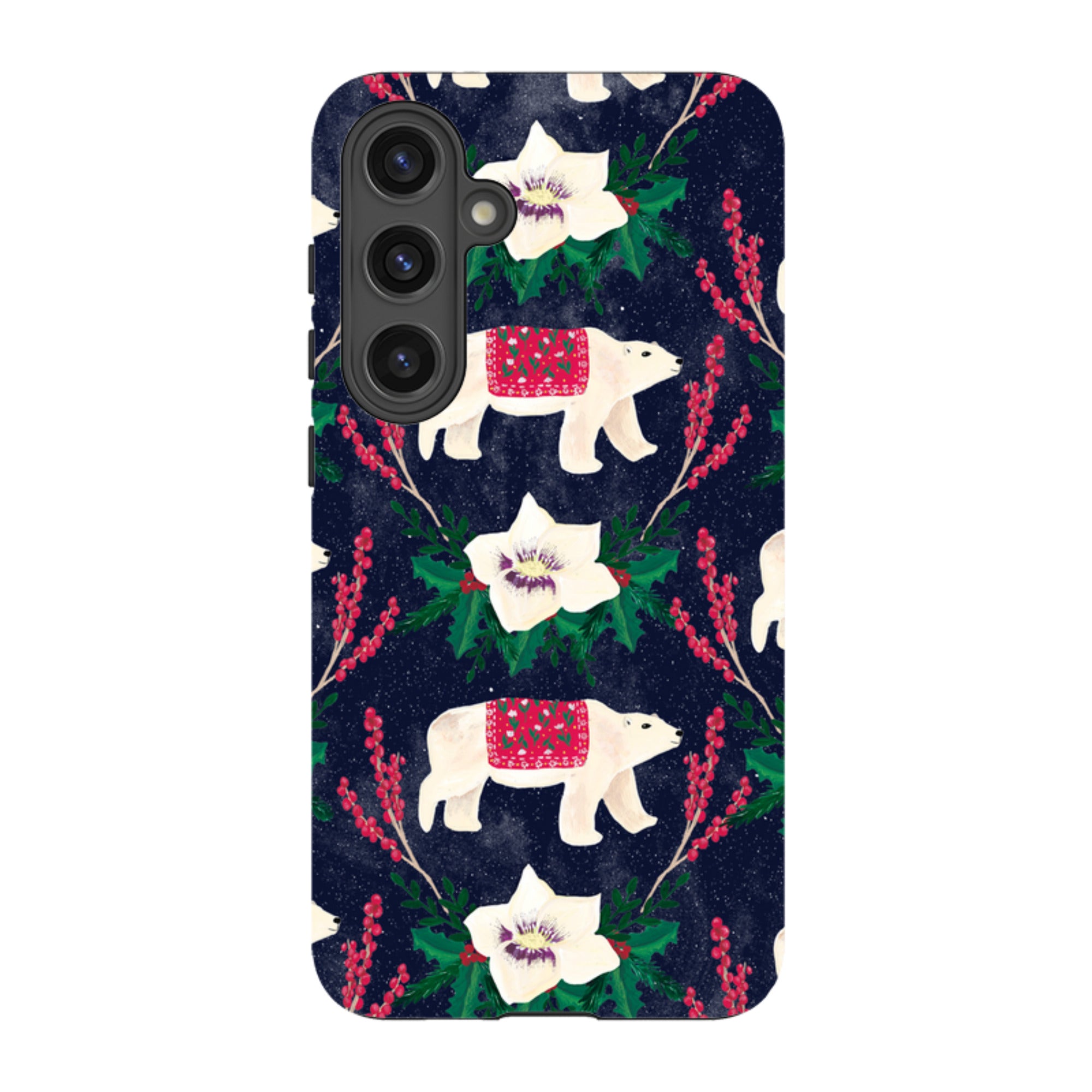 Samsung Tough Case - Midnight Polar Bears By Abby Jacobs