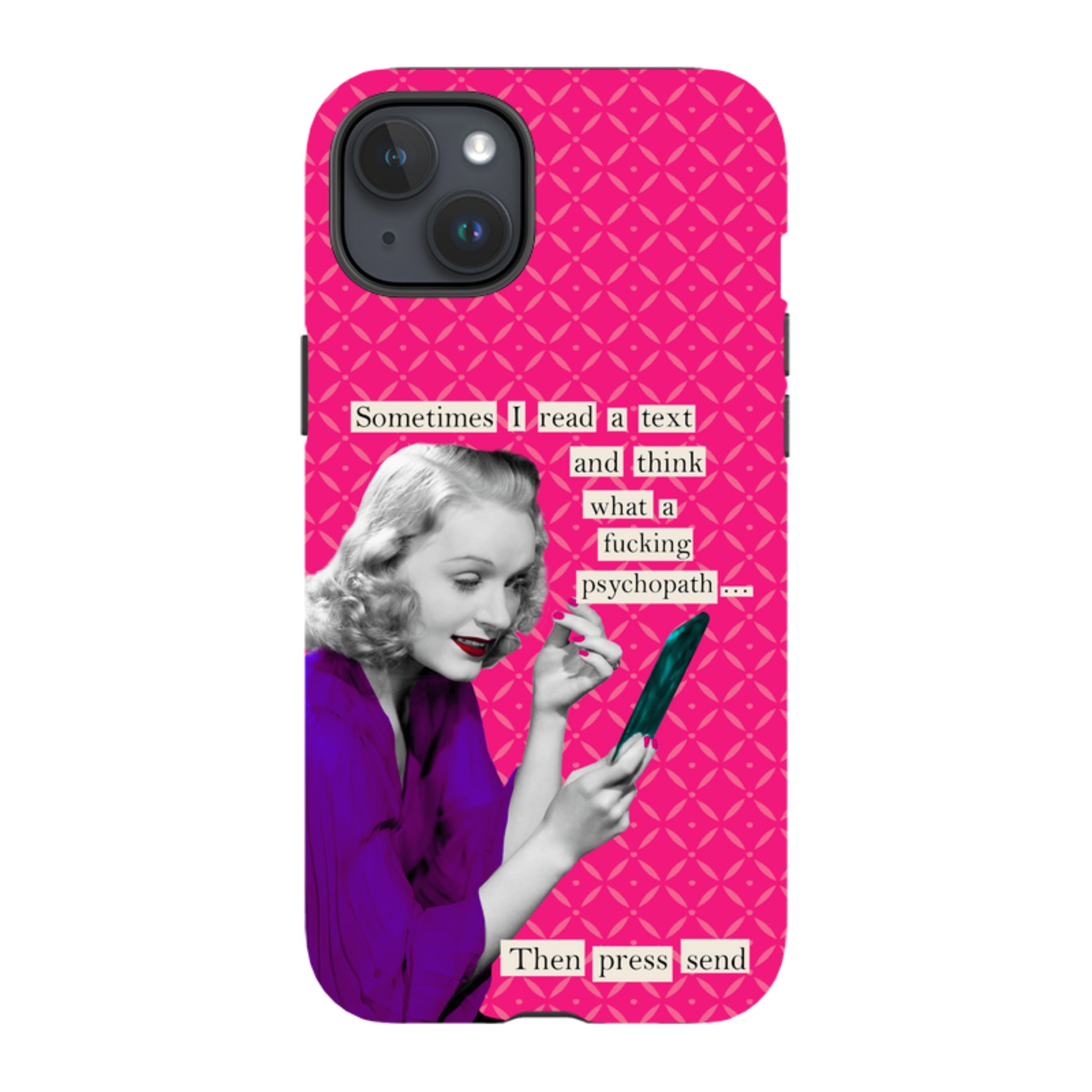 iPhone Tough Case - Psychopath By Clare Jordan