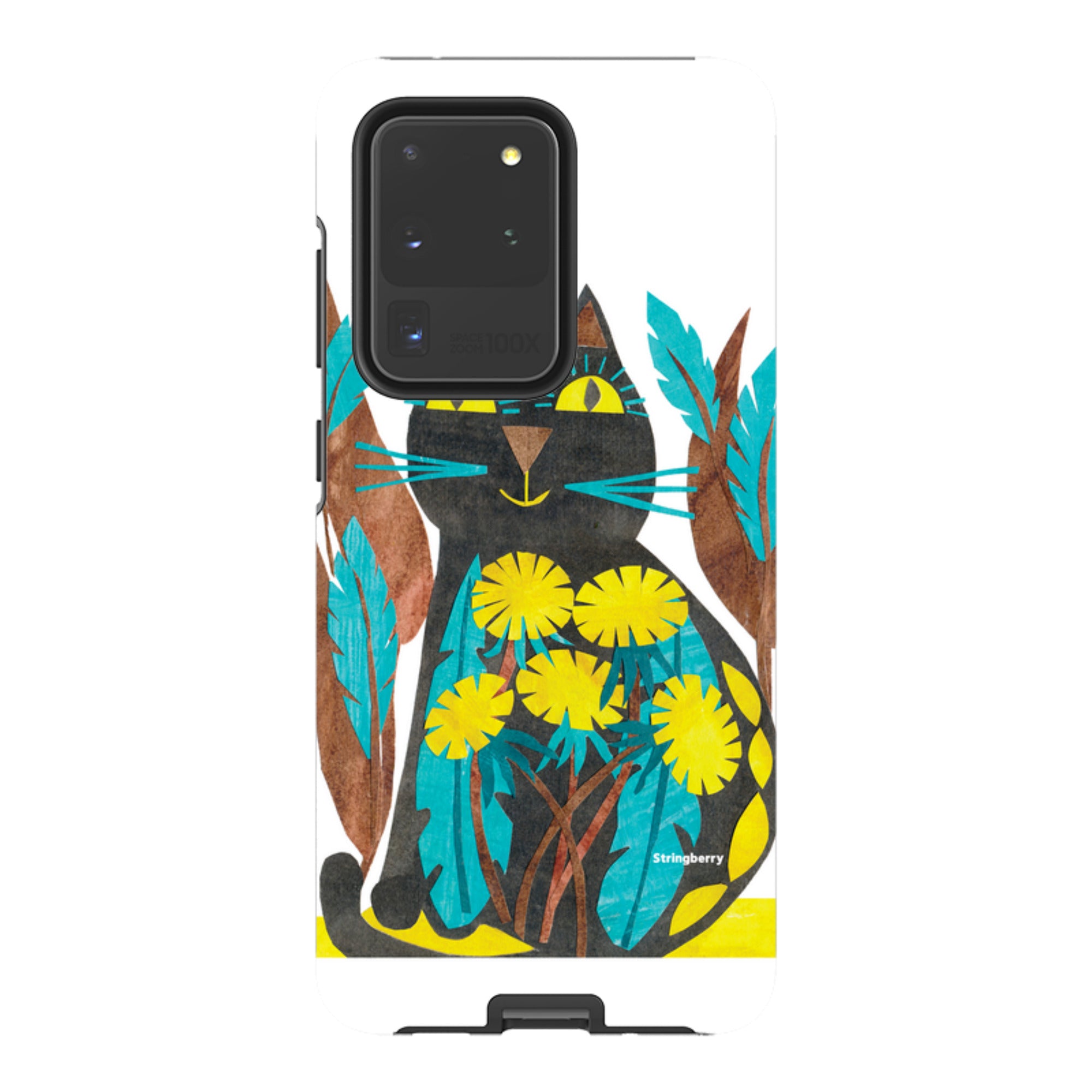 Samsung Tough Case - Folk Cat By Tracey English