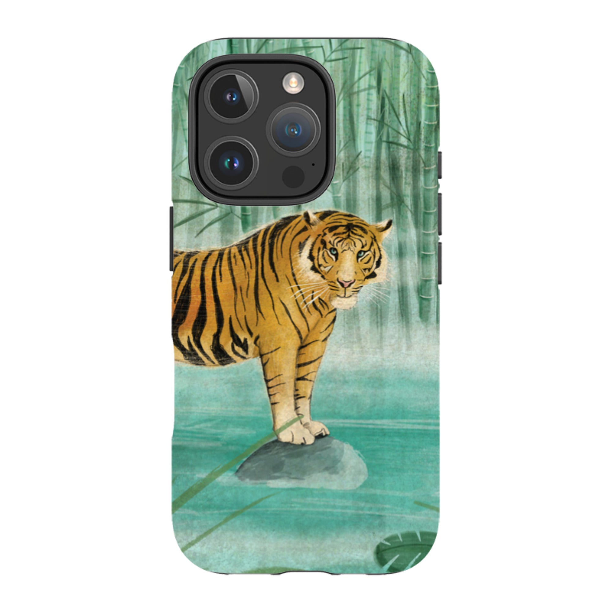 iPhone Tough Case - Tiger By Maja Lindberg
