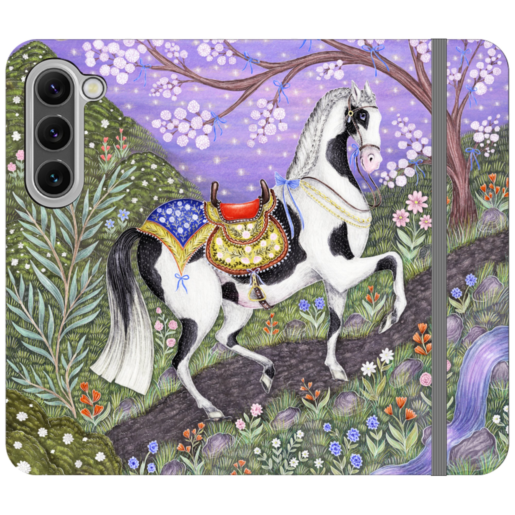 Sunset Steed Wallet Case By Catherine Rowe
