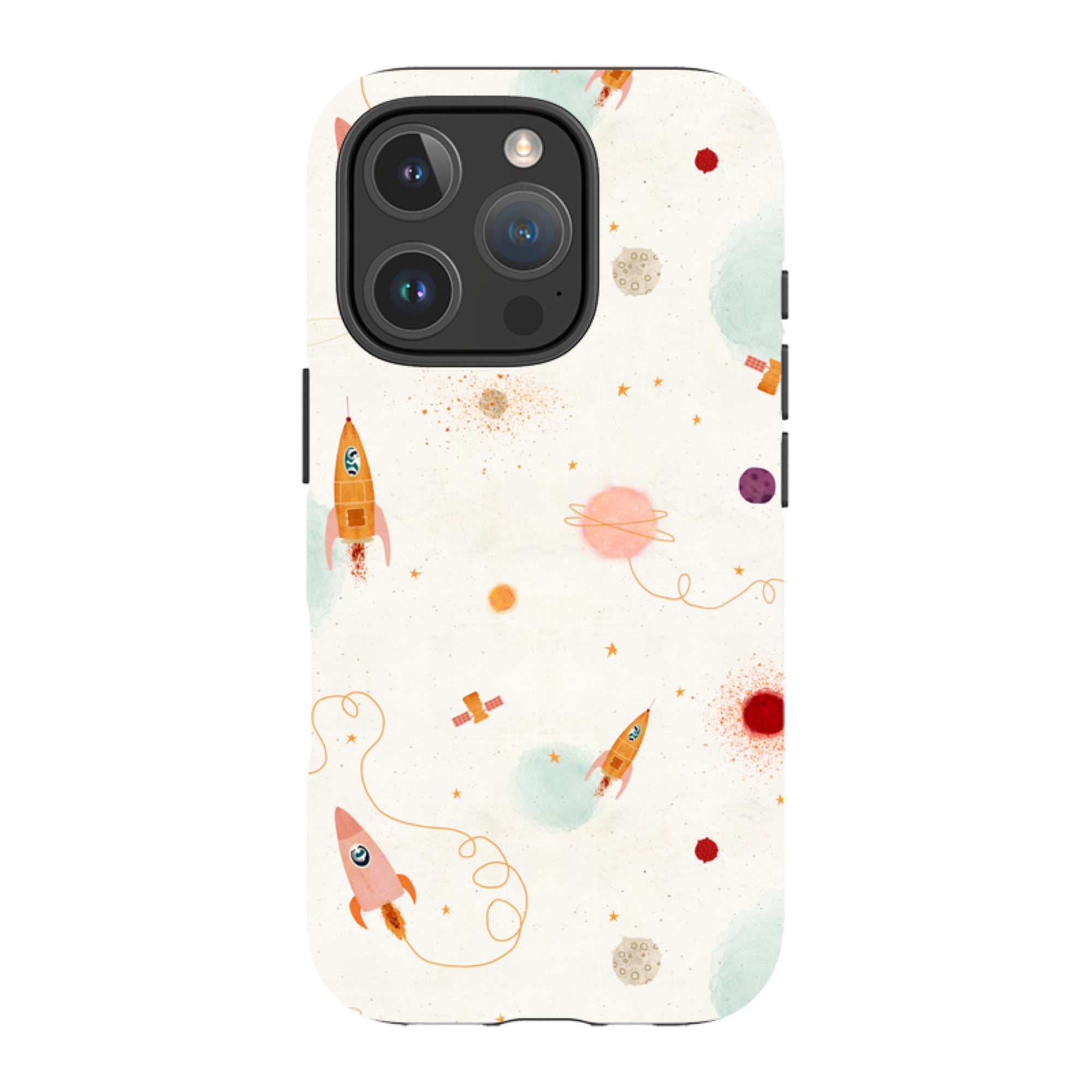iPhone Tough Case - Rockets Cream By Katherine Quinn