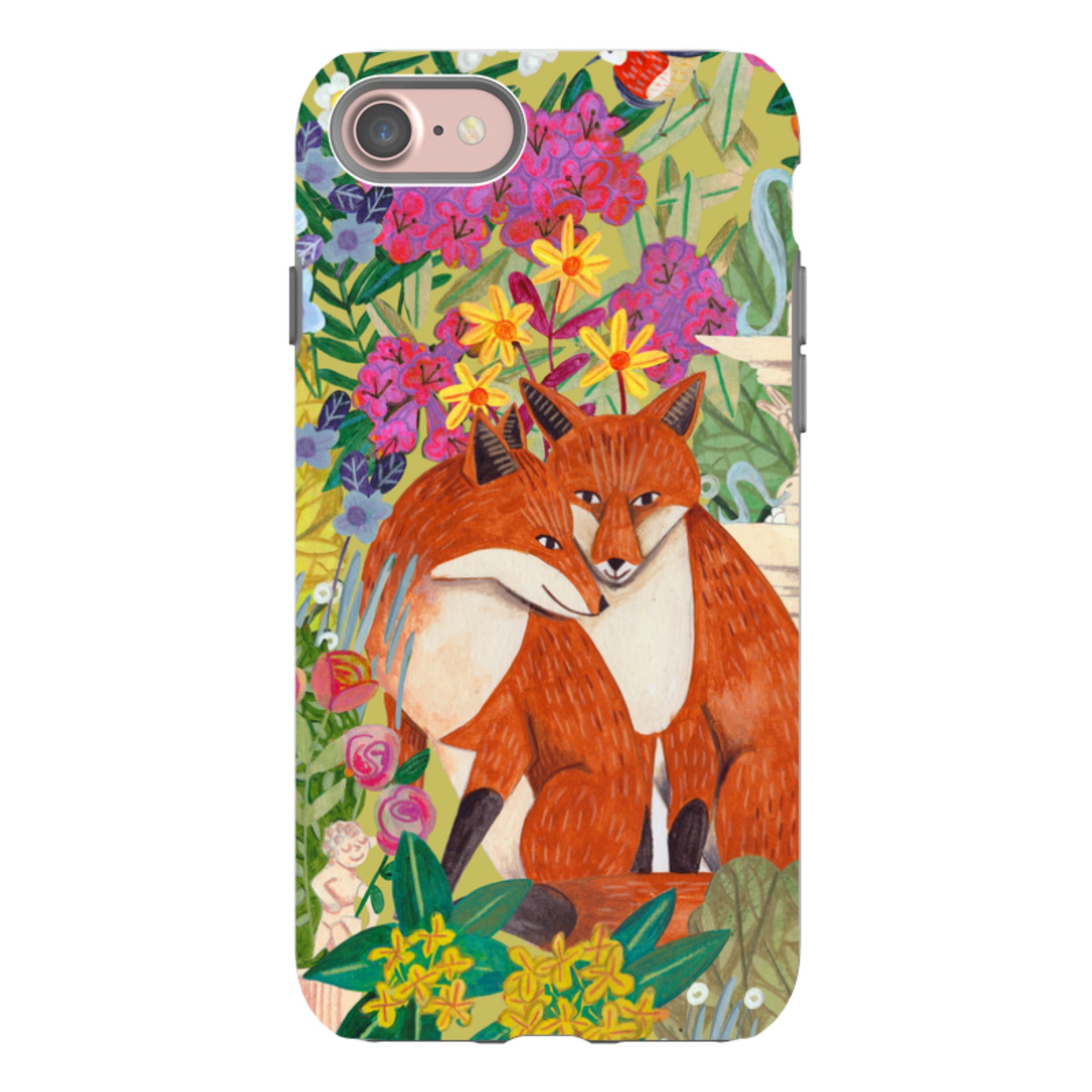 iPhone Tough Case - Foxes By Caroline Bonne Muller