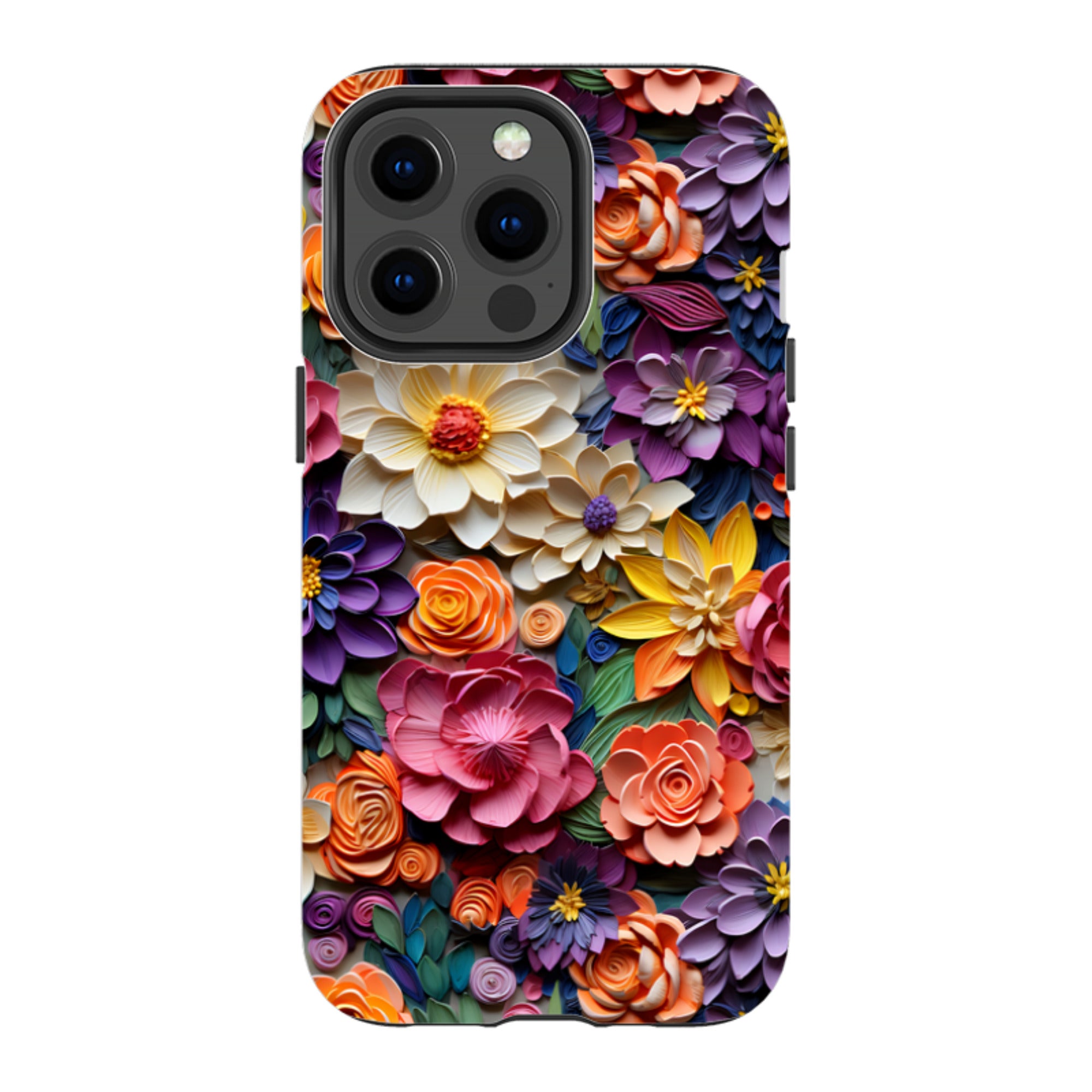 iPhone Tough Case -Violet Floral