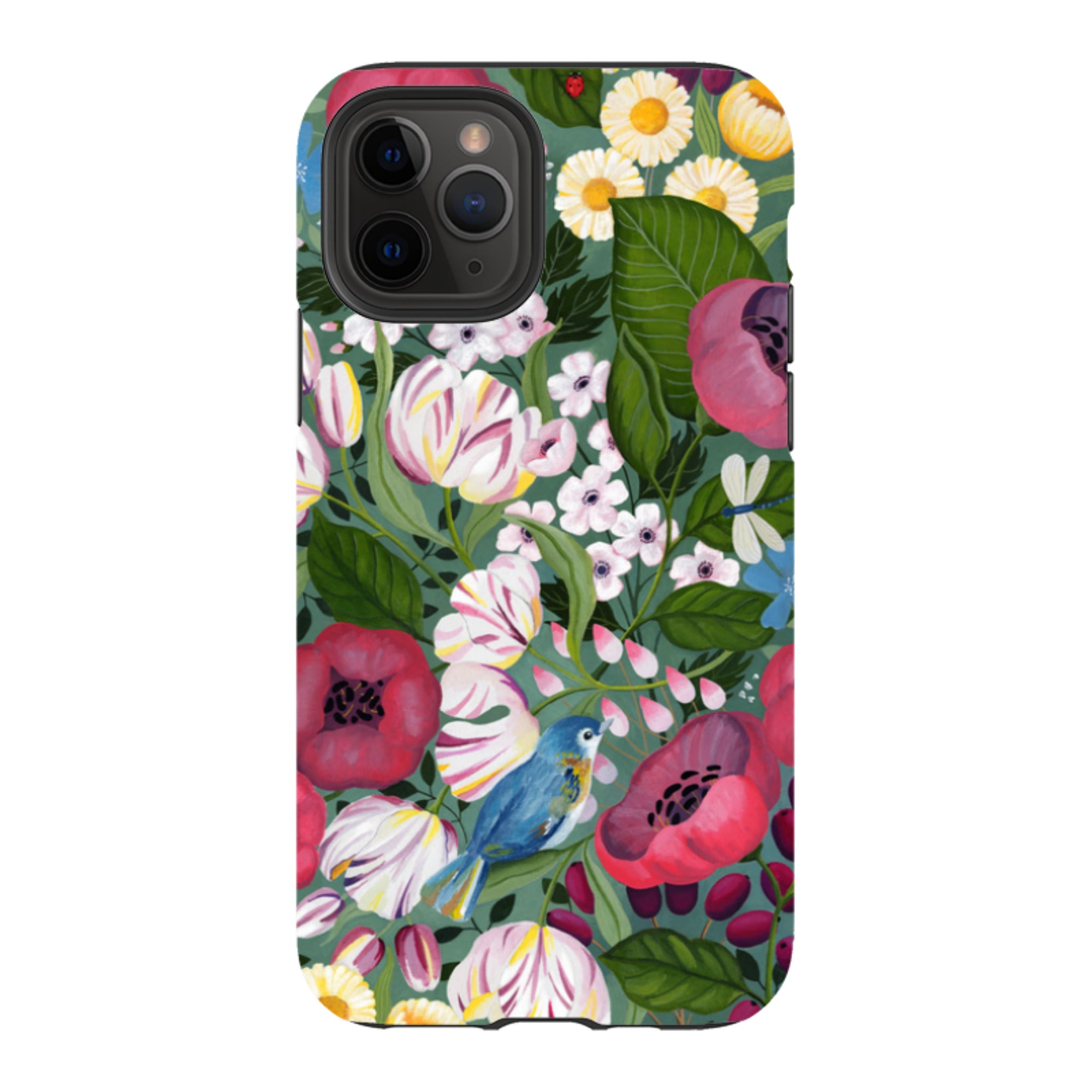 iPhone Tough Case - Bluebird Flowers By Bex Parkin