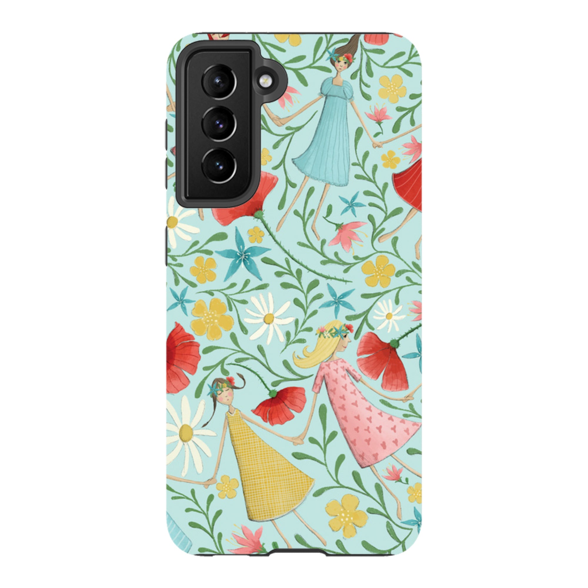 Samsung Tough Case - Midsummer Dance Blue By Maja Lindberg