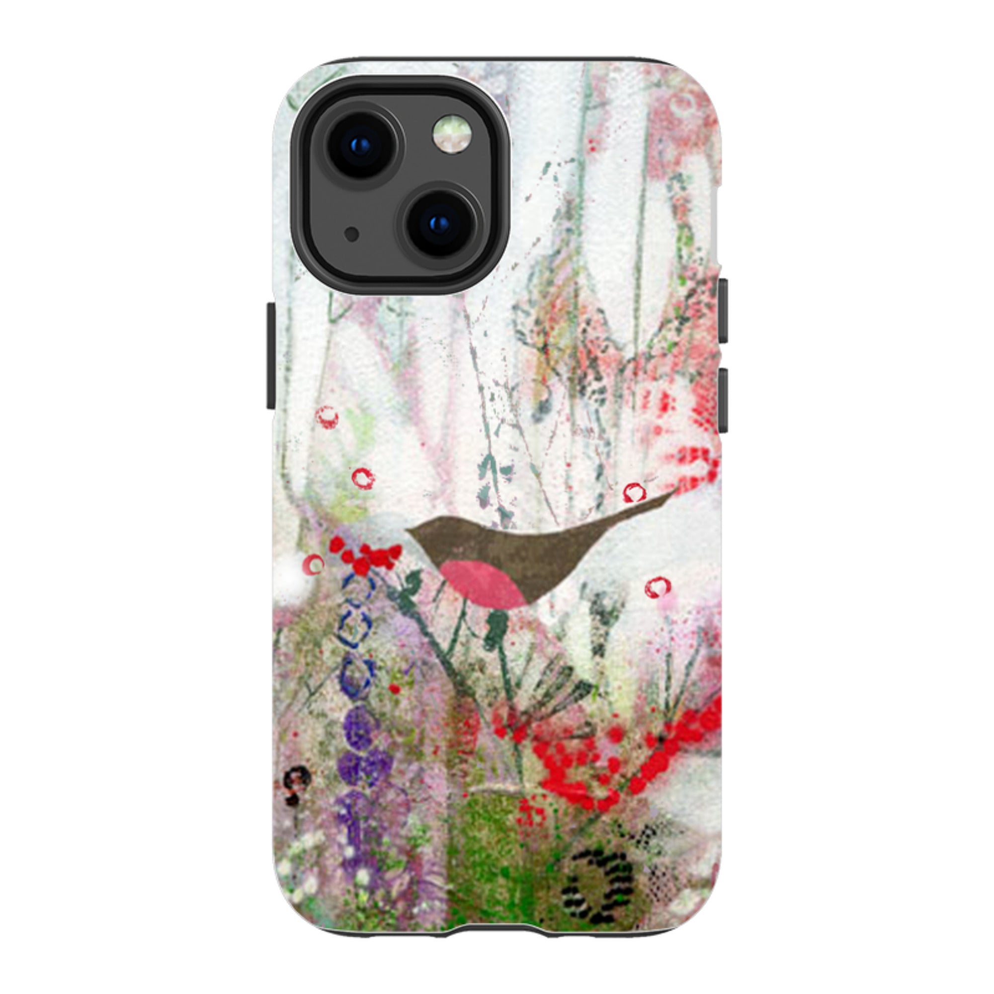 iPhone Tough Case - Robin And Berries By Tiffany Lynch