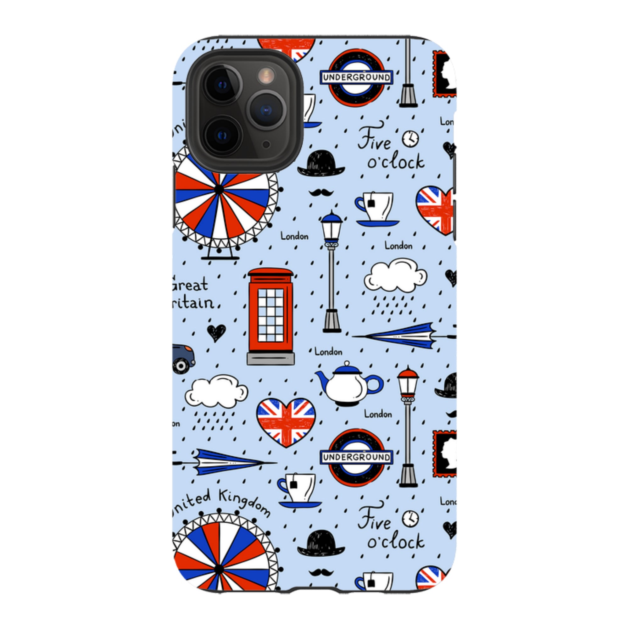 iPhone Tough Case - Blue London