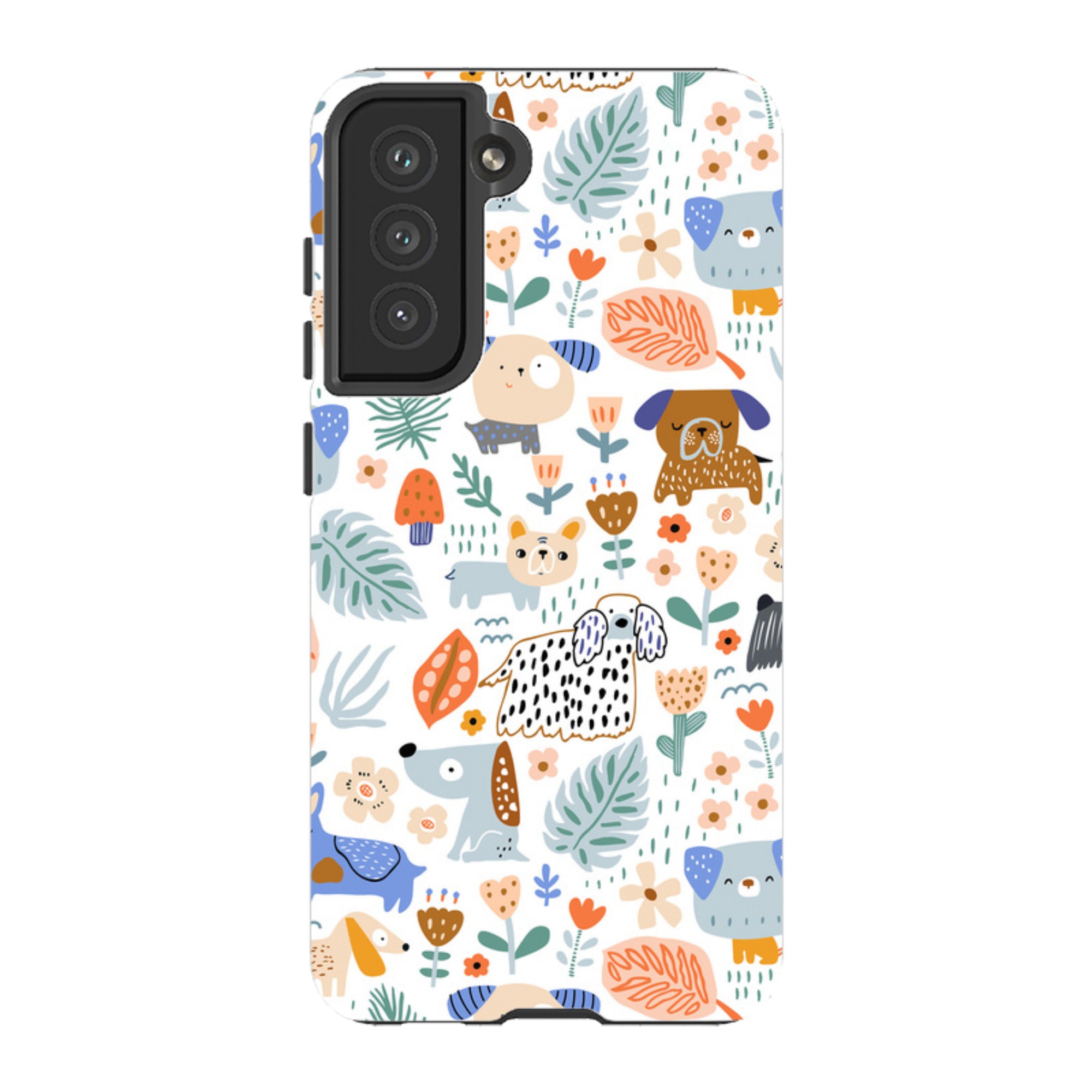 Samsung Tough Case - Dog Floral Pattern
