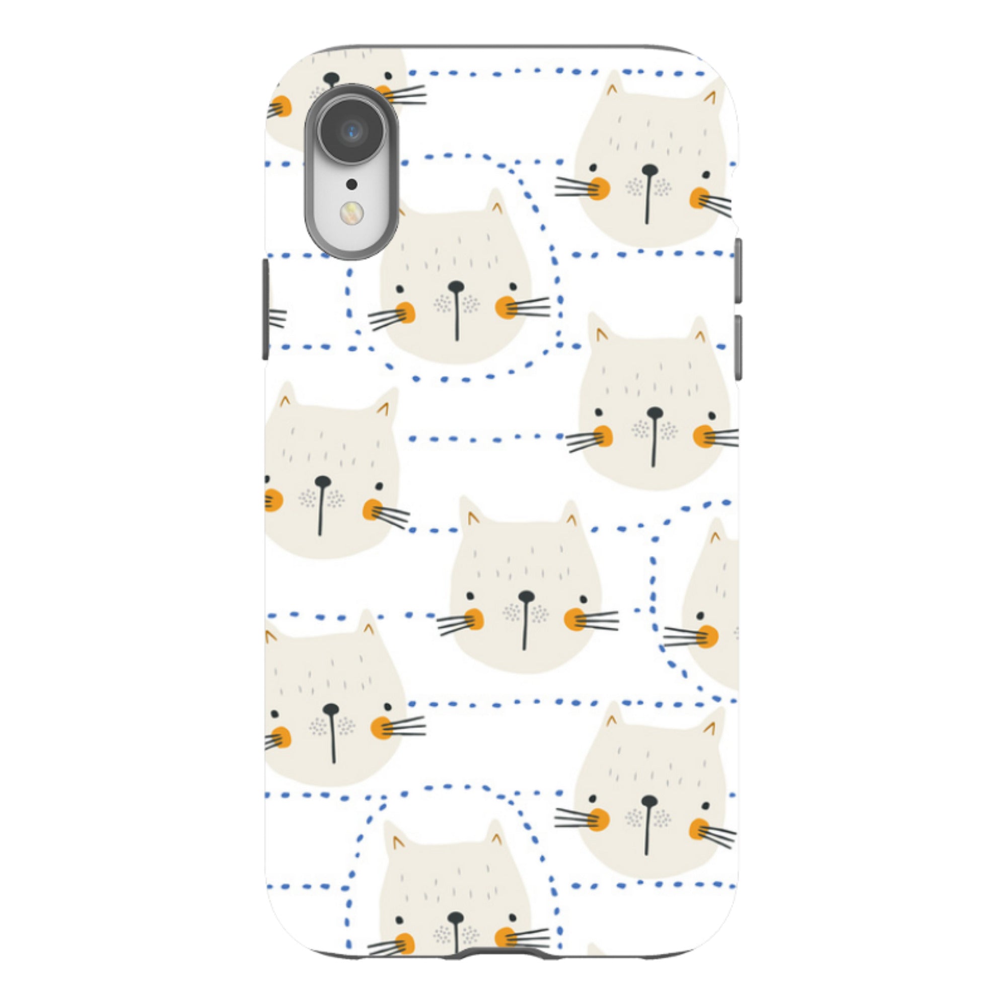 iPhone Tough Case - Cat Tiles