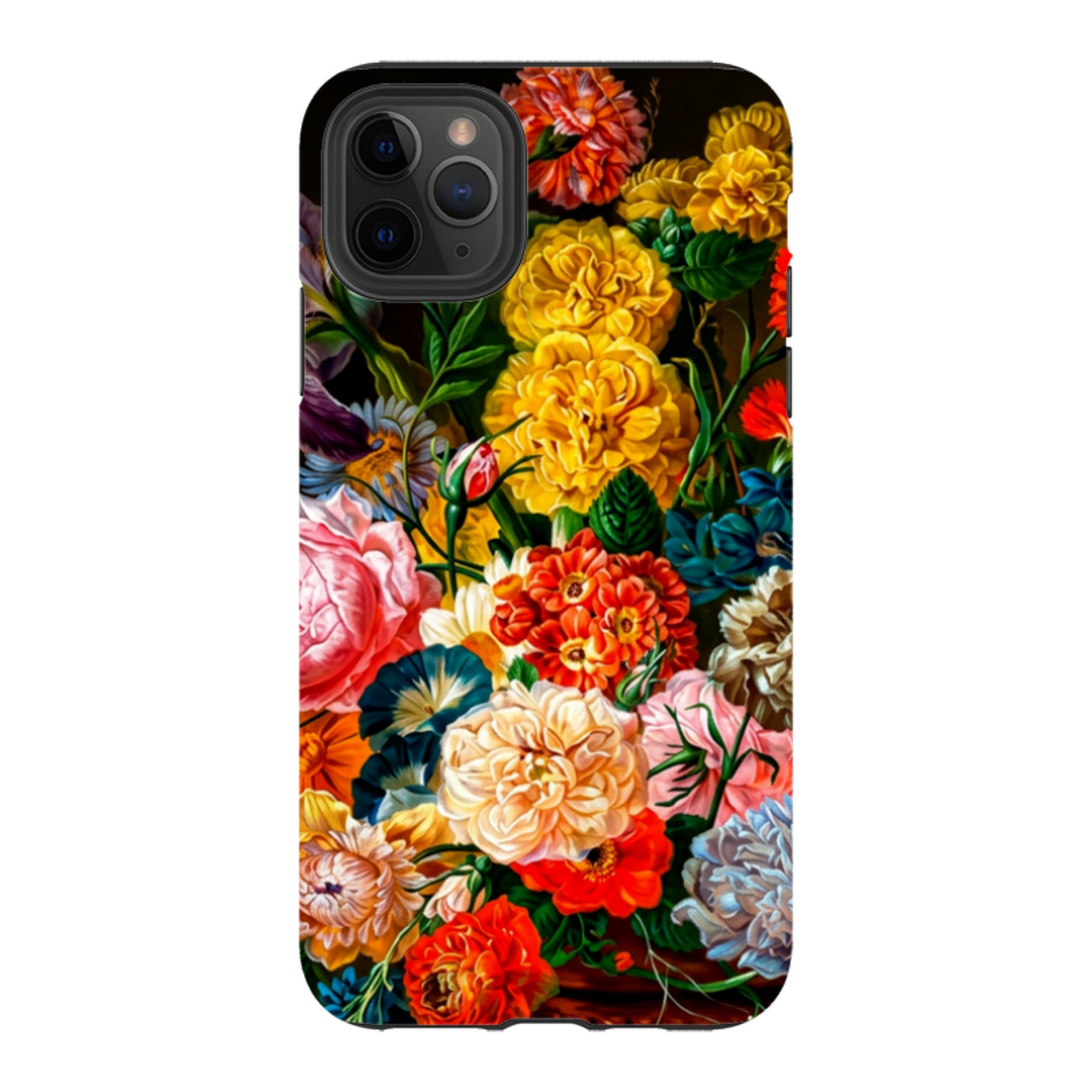 iPhone Tough Case - Vintage Peony & Iris