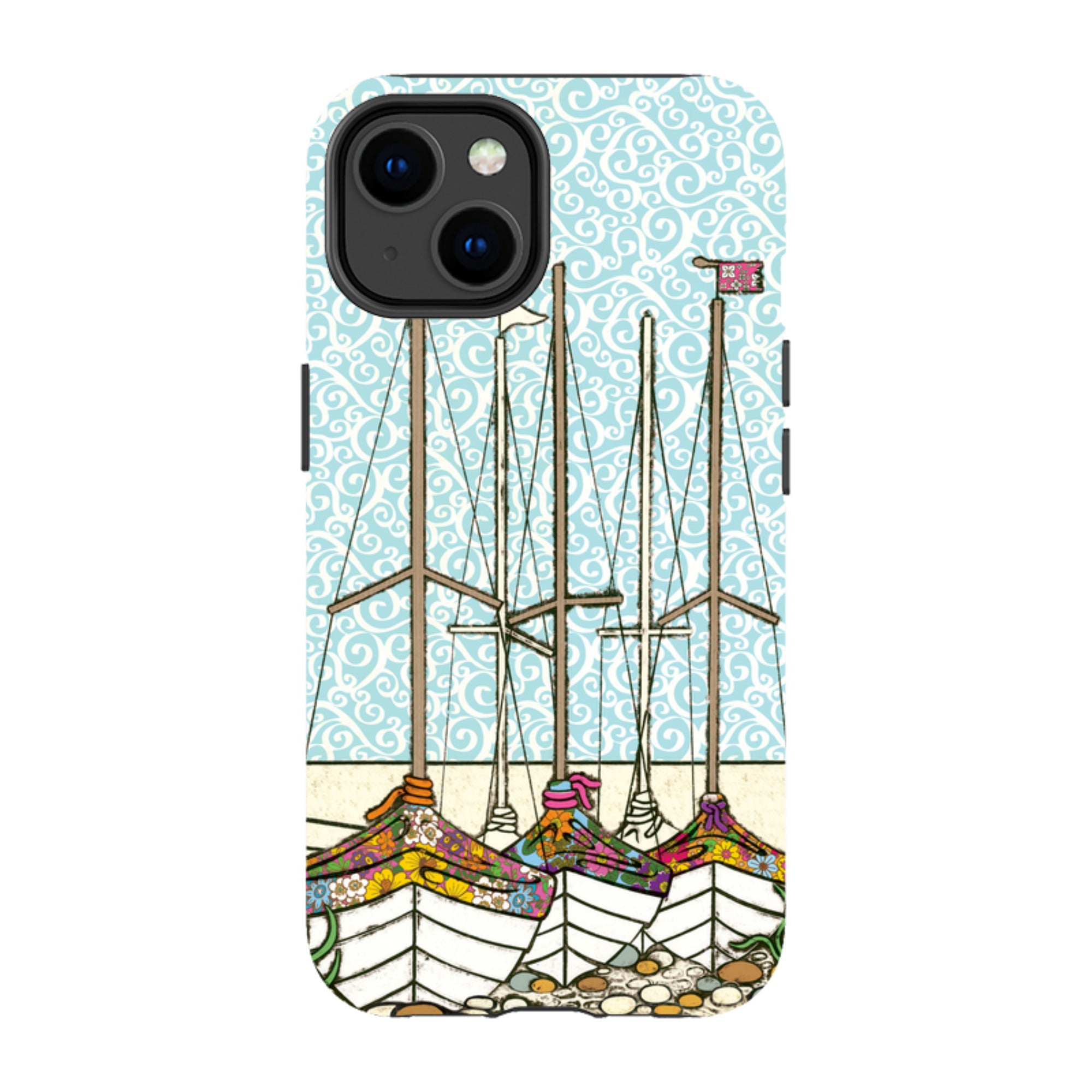 iPhone Tough Case - Boats At Rest By Amelia Bowman