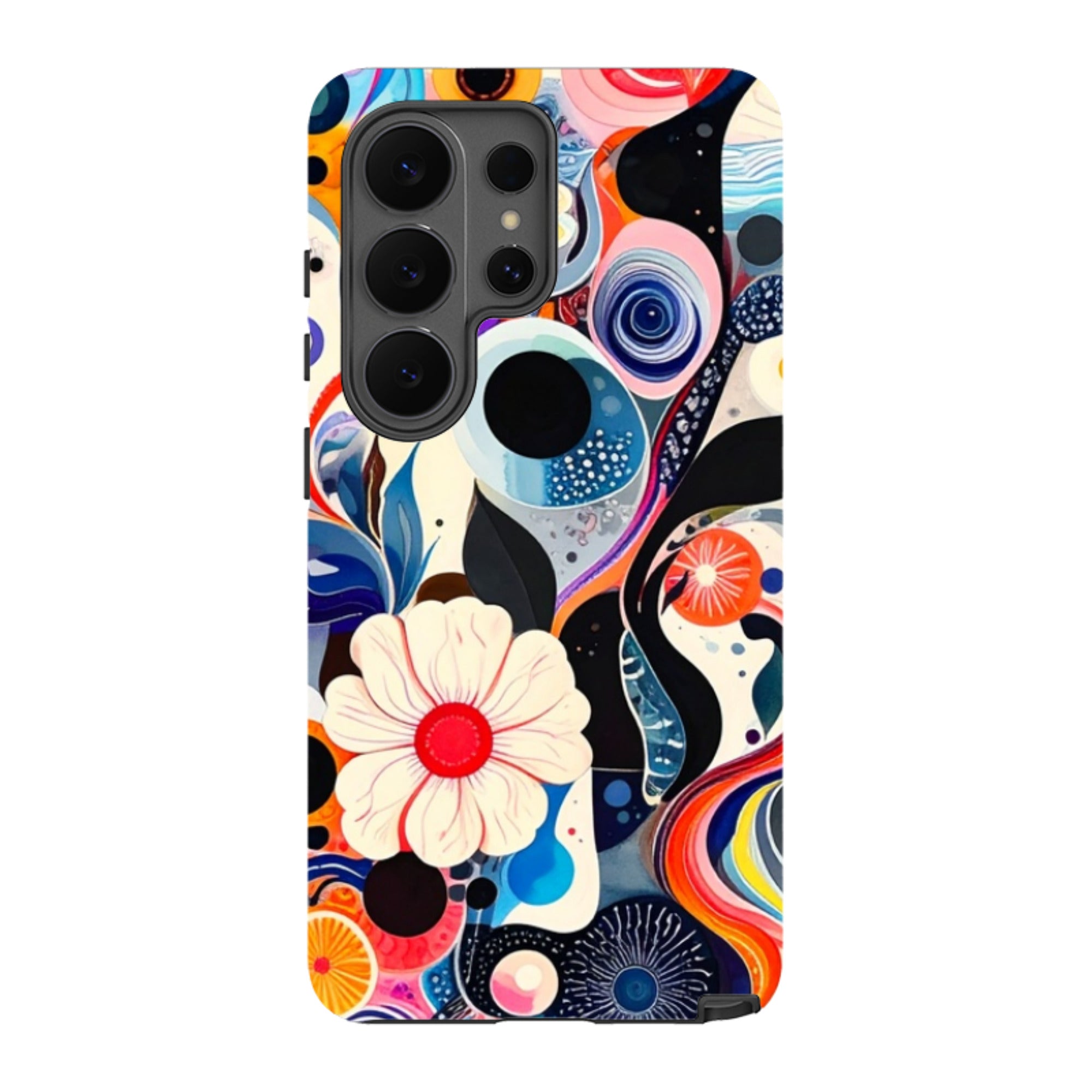 Samsung Tough Case - Floral Marble