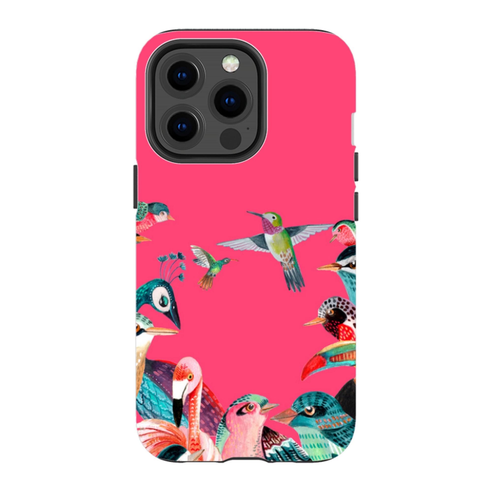 iPhone MagSafe Tough Case -  Pink Birds By Caroline Bonne Muller