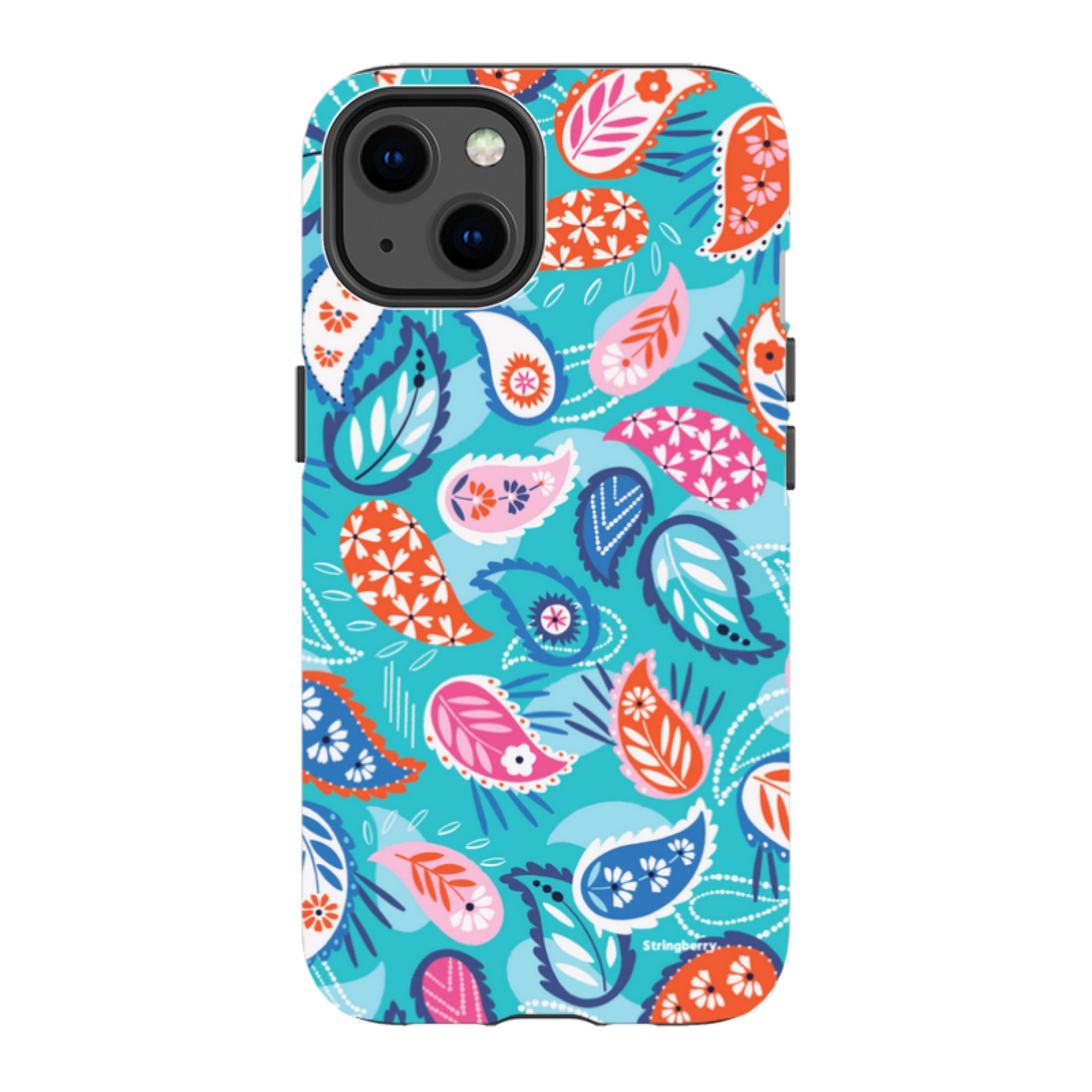 iPhone Tough Case - Paisley Blue By Ali Brookes