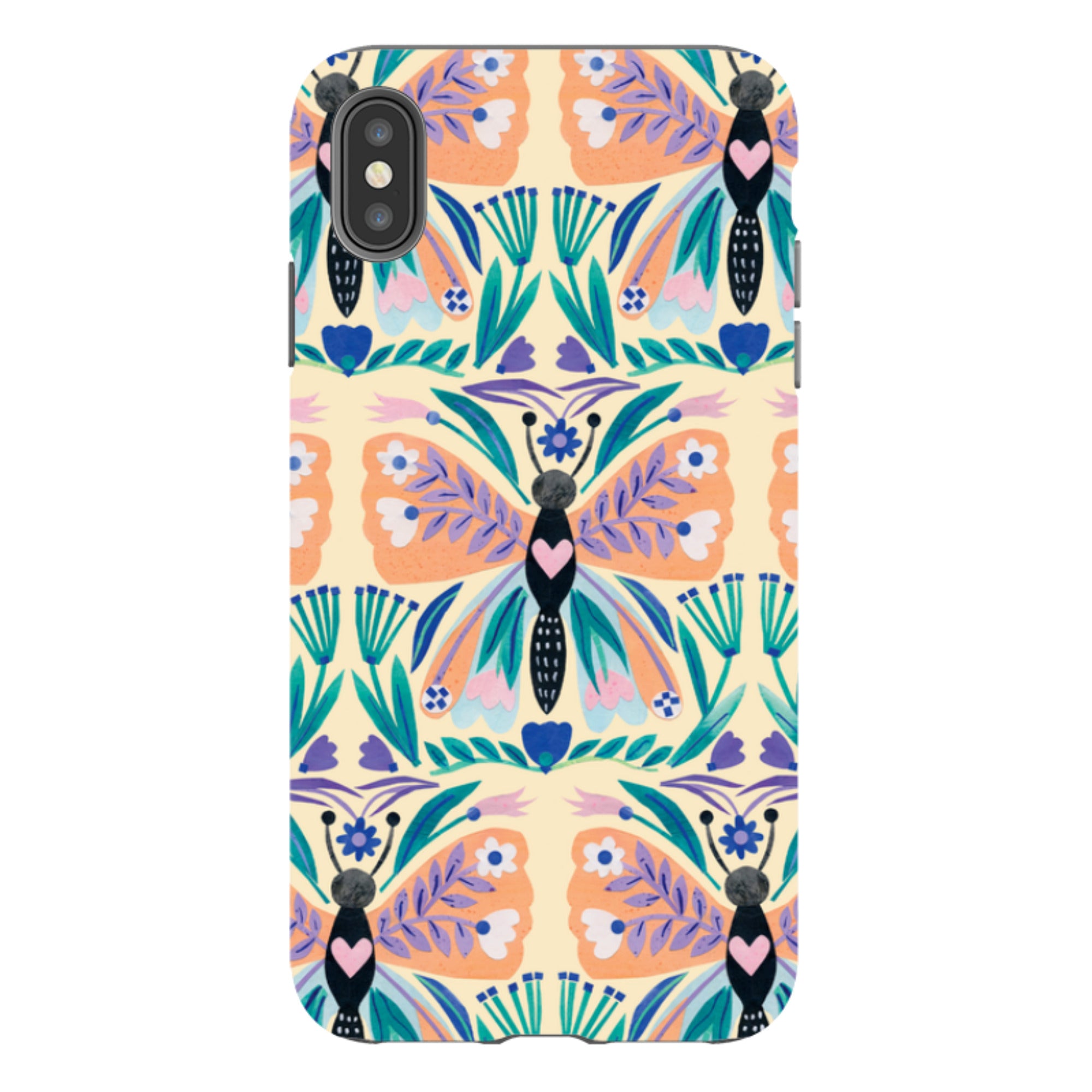 iPhone Tough Case - All Over Butterfly By Tracey English