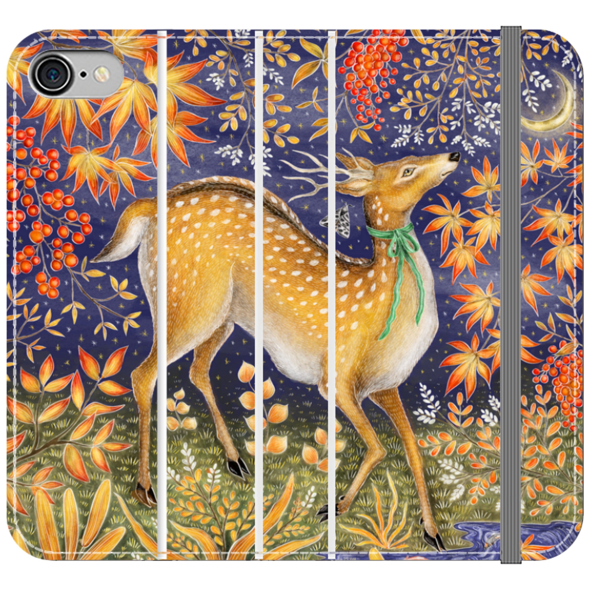 Autumn Deer Wallet Case By Catherine Rowe