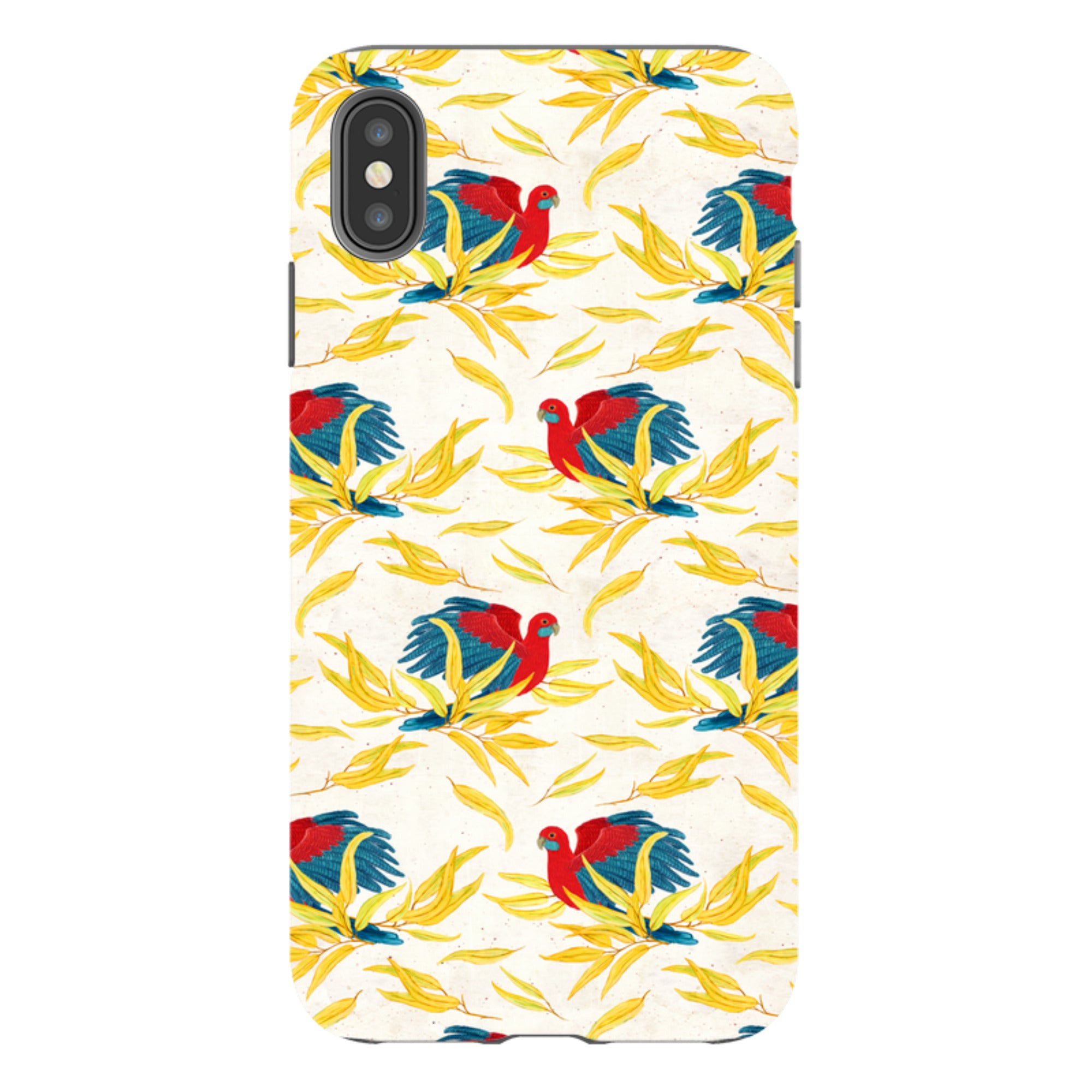 iPhone Tough Case - Crimson Rosella By Katherine Quinn