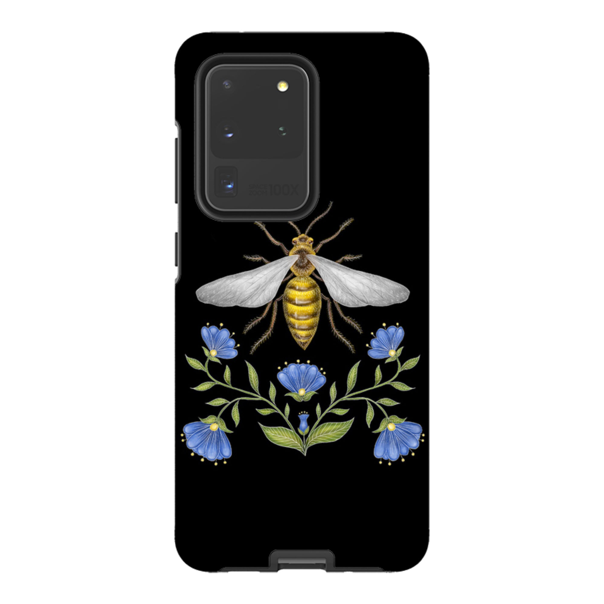 Samsung Tough Case - Wings Of Freedom Black By Catherine Rowe