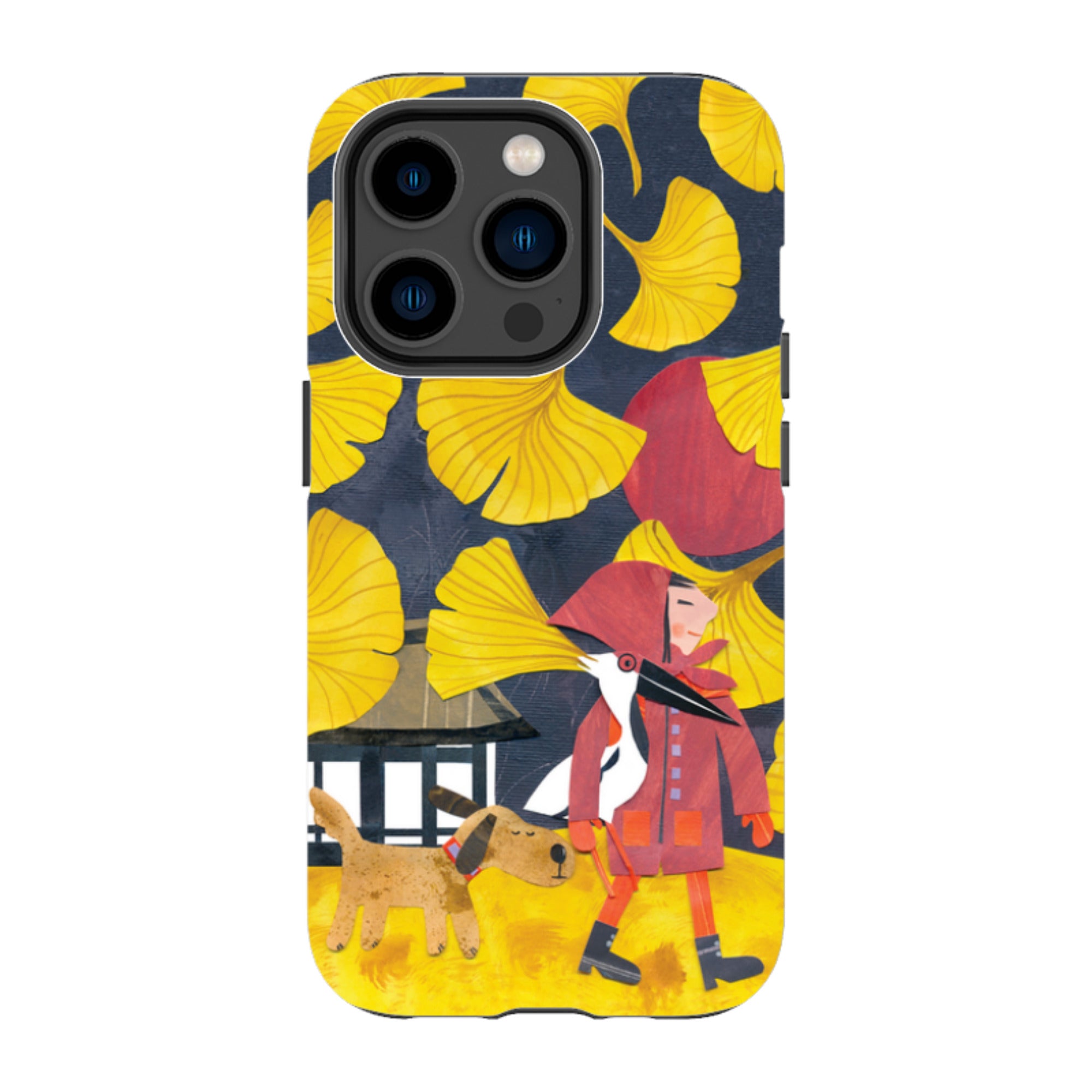 iPhone MagSafe Tough Case - Ginko Leaves By Tracey English