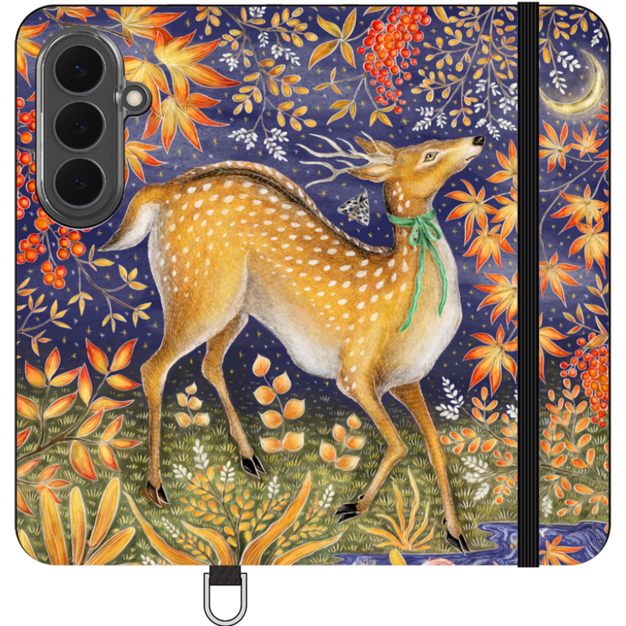 Autumn Deer Wallet Case By Catherine Rowe